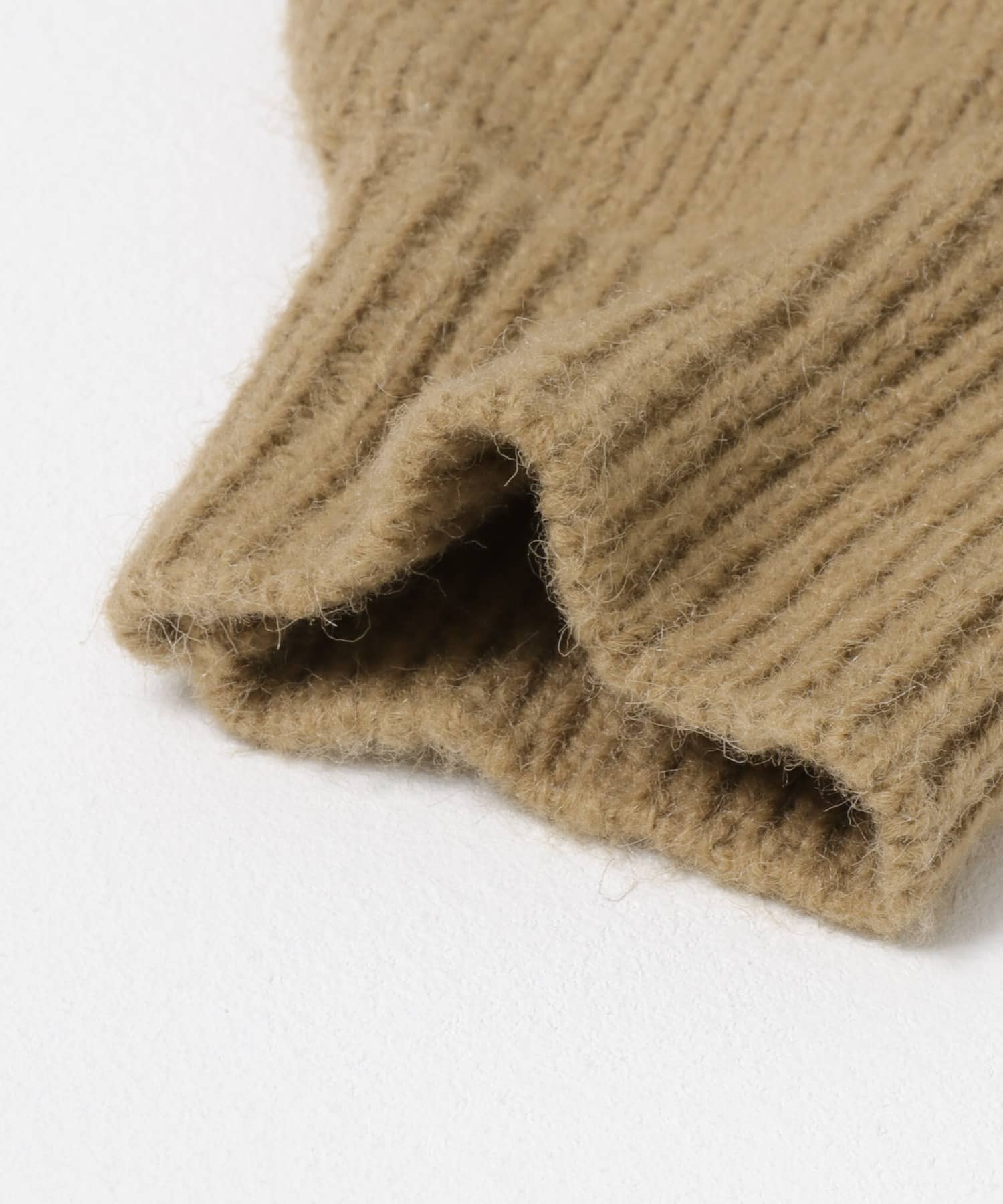 ニットスリーブデザインシャツ BLUE×BEG One