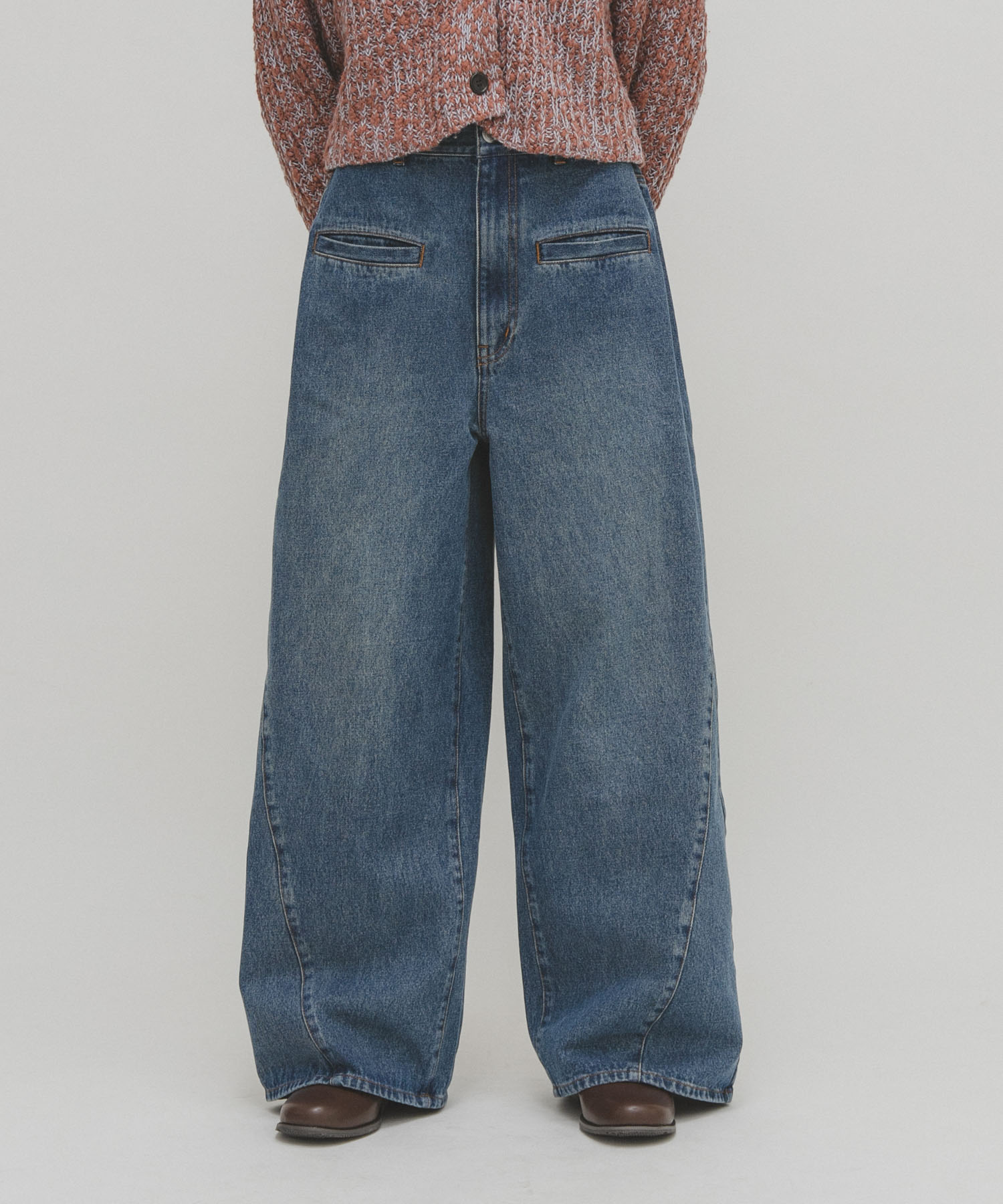 WIDEレッグアジャストデニム