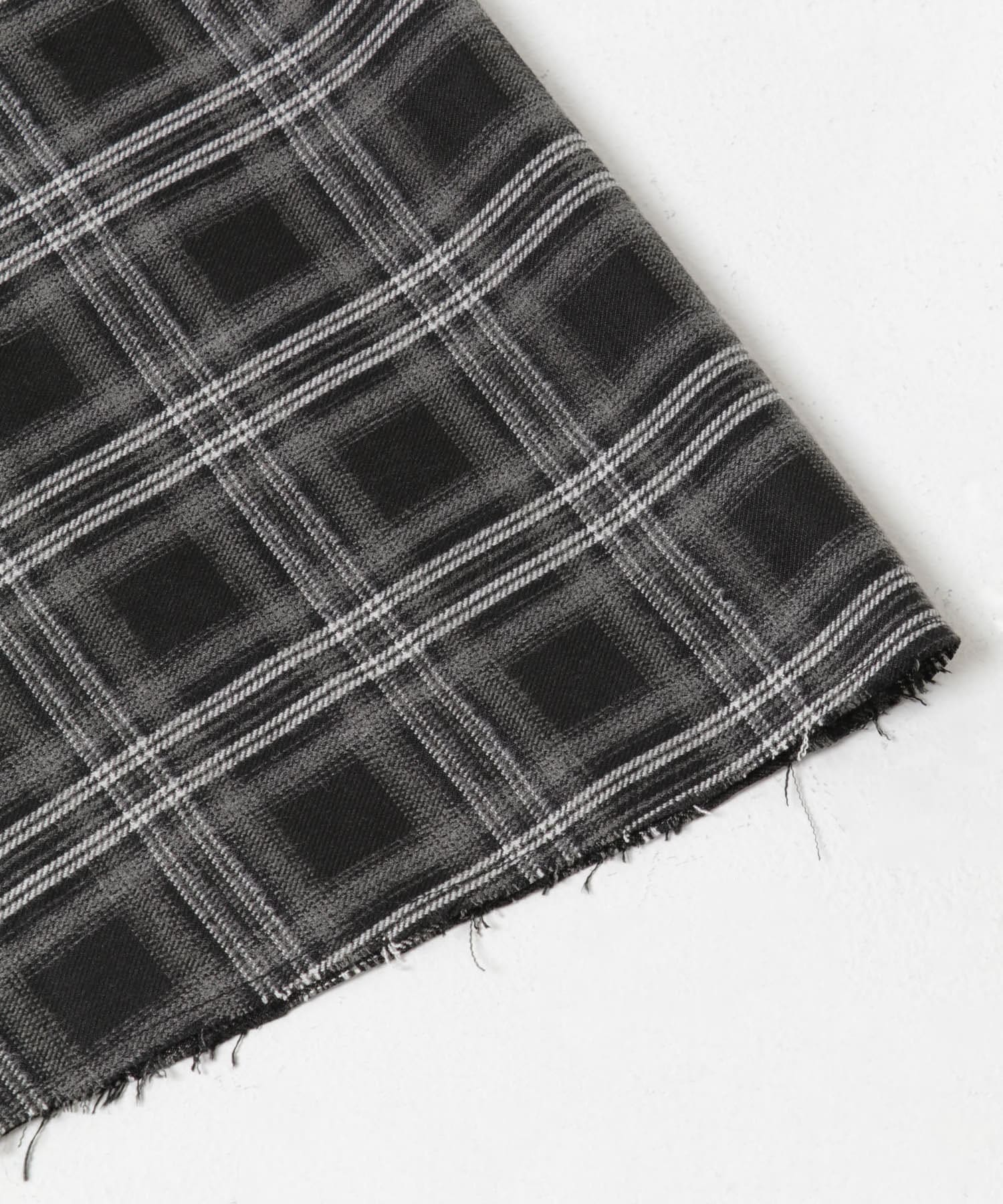 ノットデザインチェックスカート BLACK One