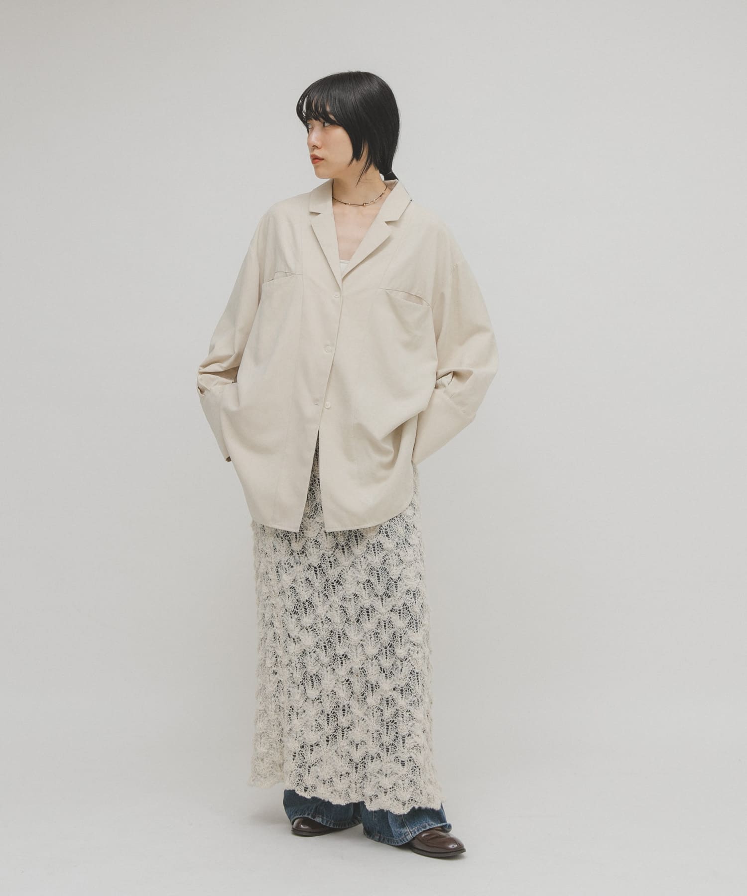 身長：160cm サイズ：one