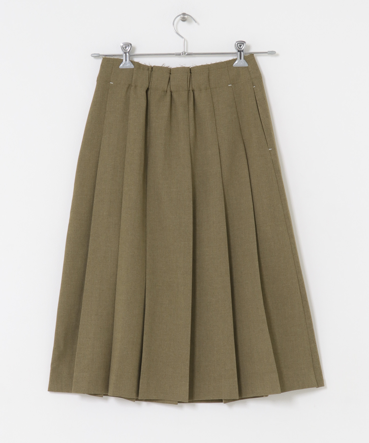 プリーツミディスカート BROWN One
