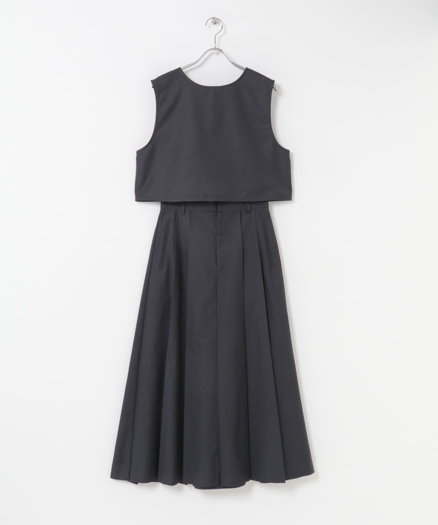 2WAYベストセパレートワンピース CHARCOAL 36