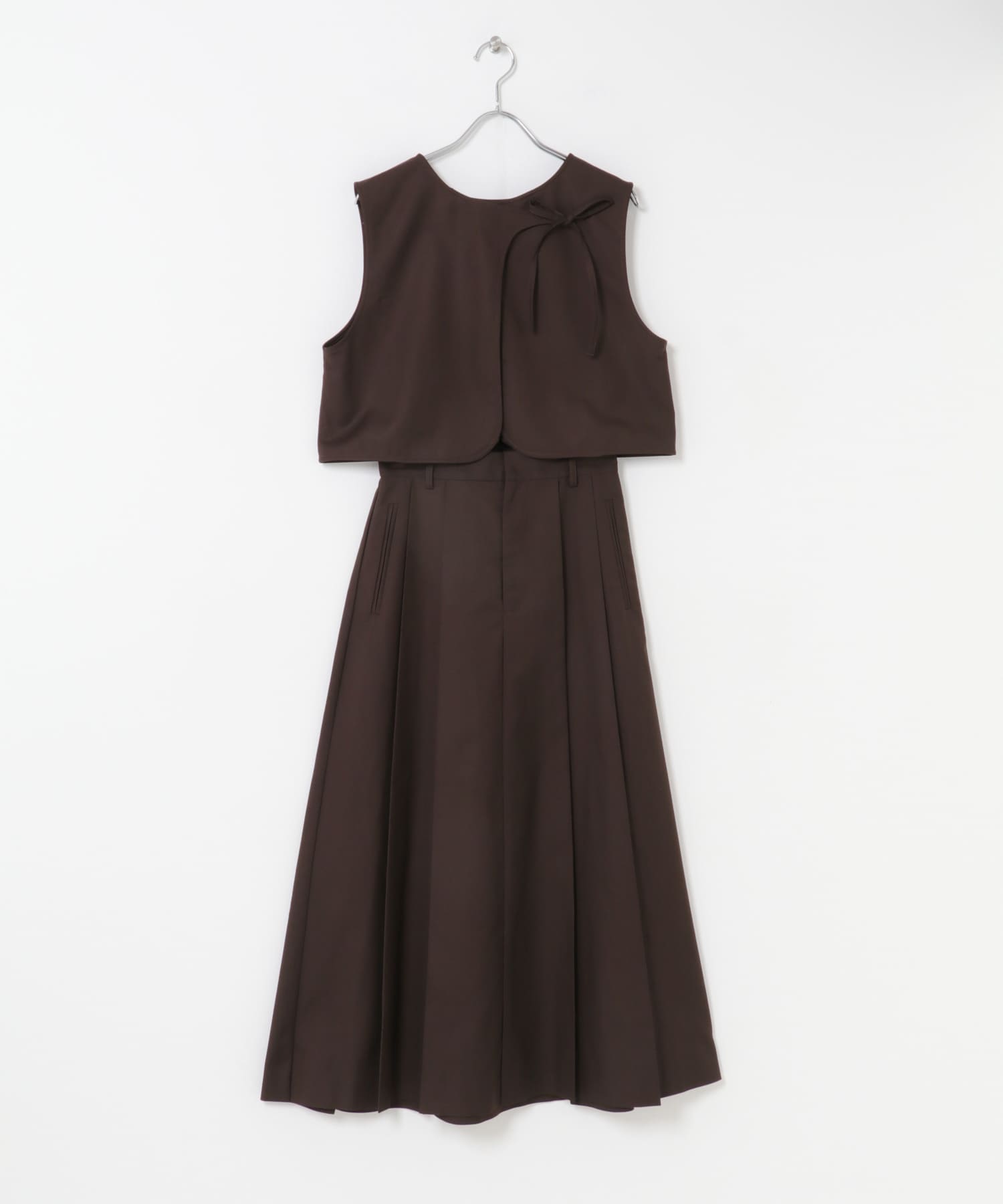 2WAYベストセパレートワンピース BROWN 36