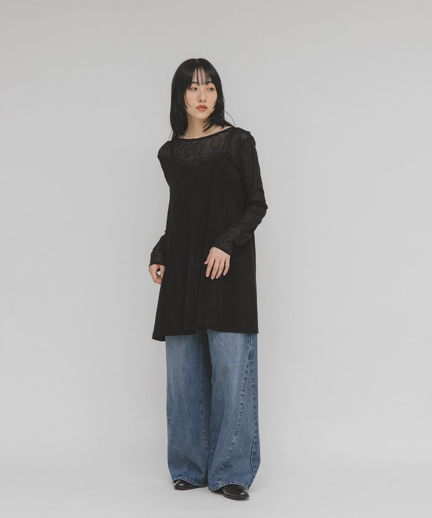 身長：160cm サイズ：one