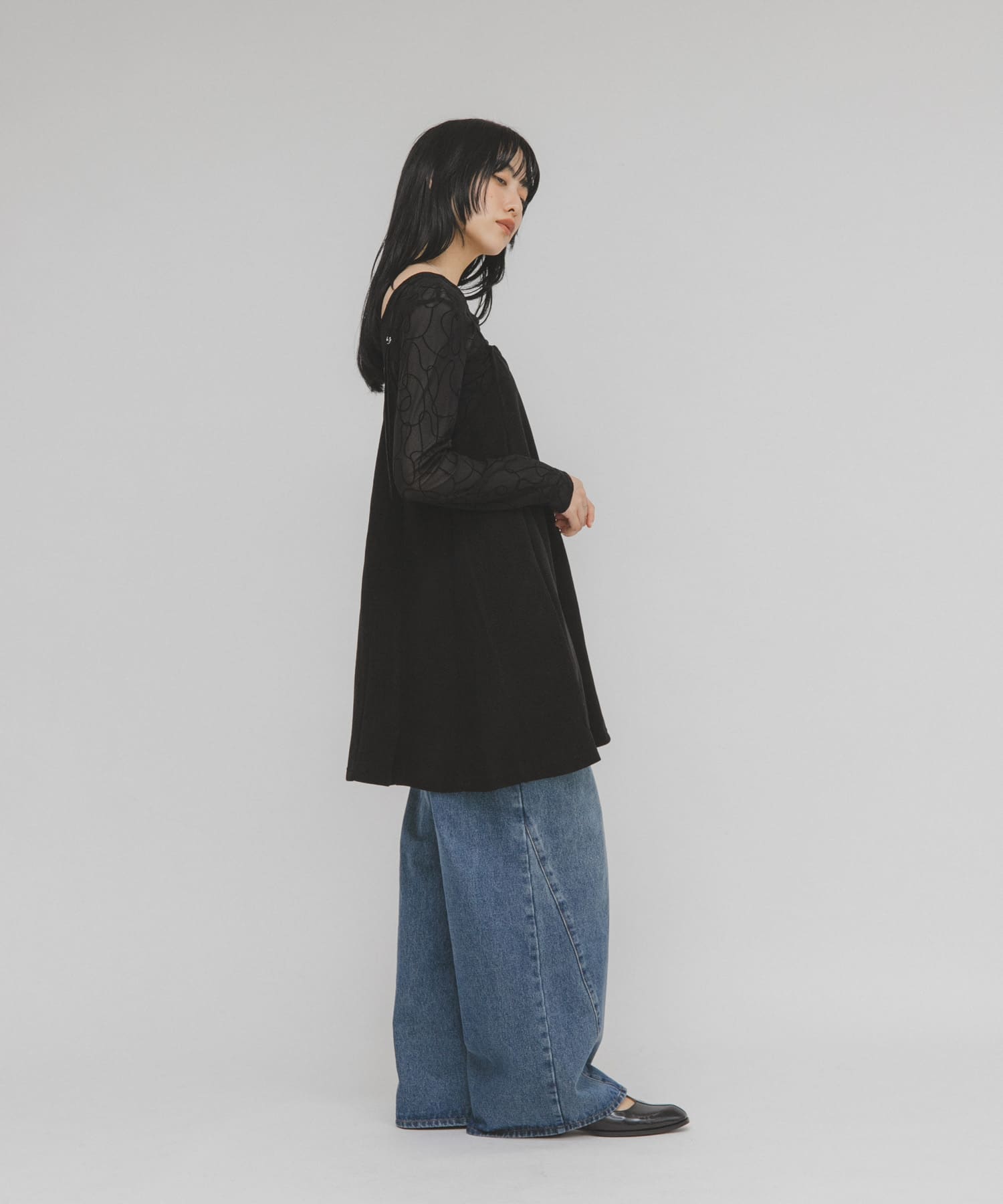 身長：160cm サイズ：one