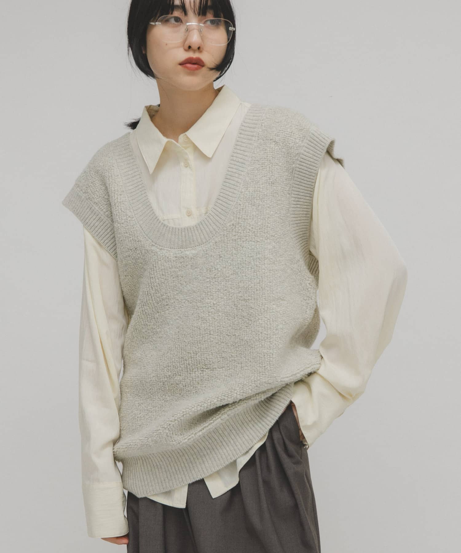 身長：160cm サイズ：one