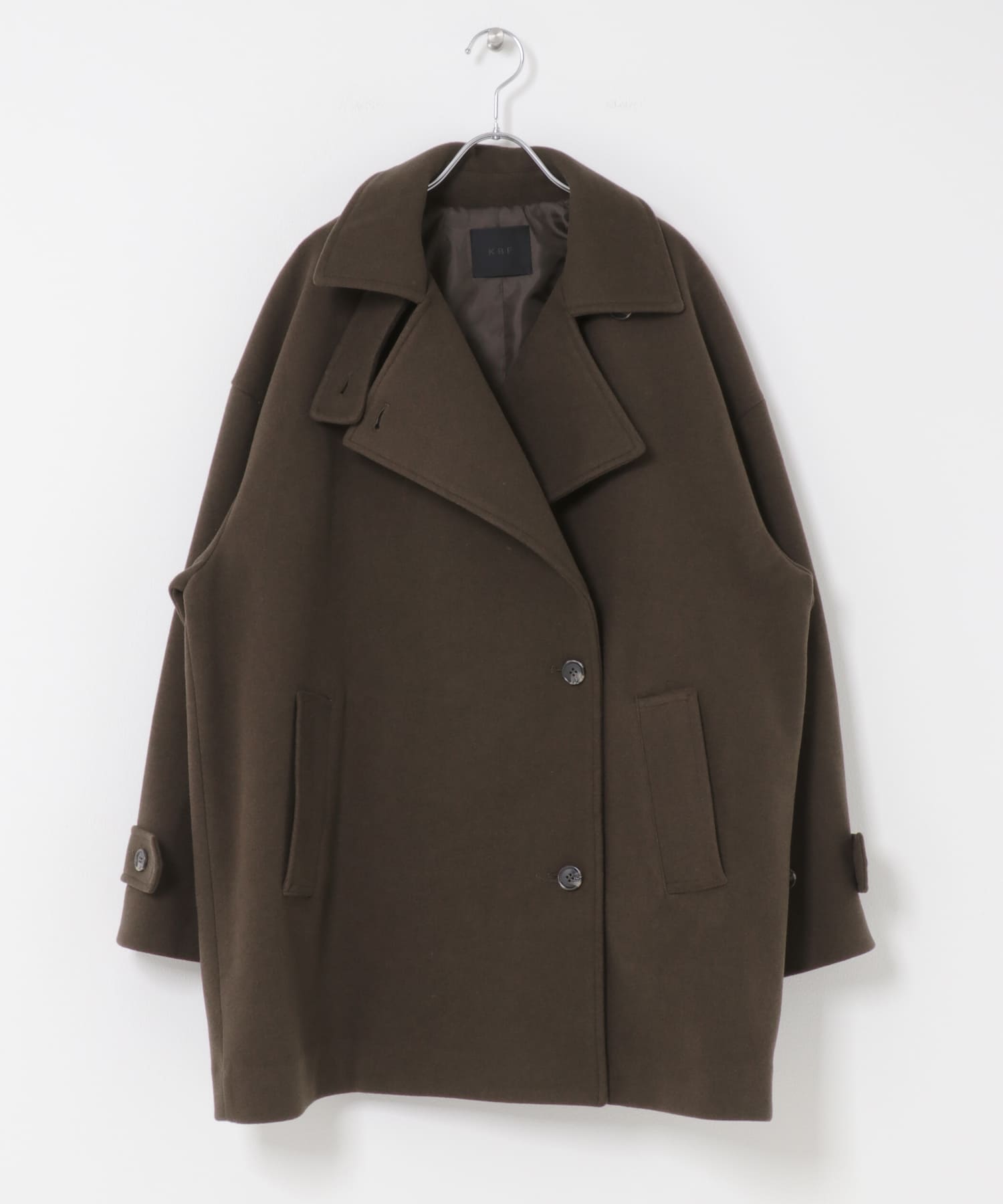 BIGカラーミドルコート BROWN one