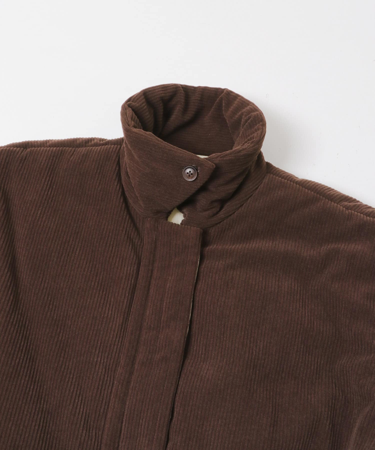 リバーシブルパデッドジャケット BRN×CREAM one