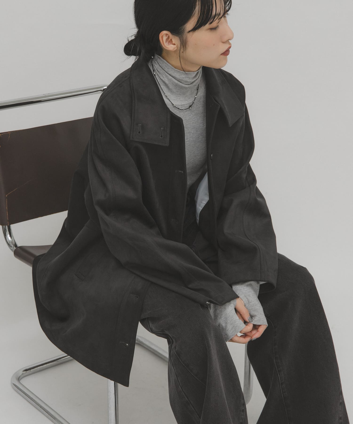 ピーチスキンカバーオール