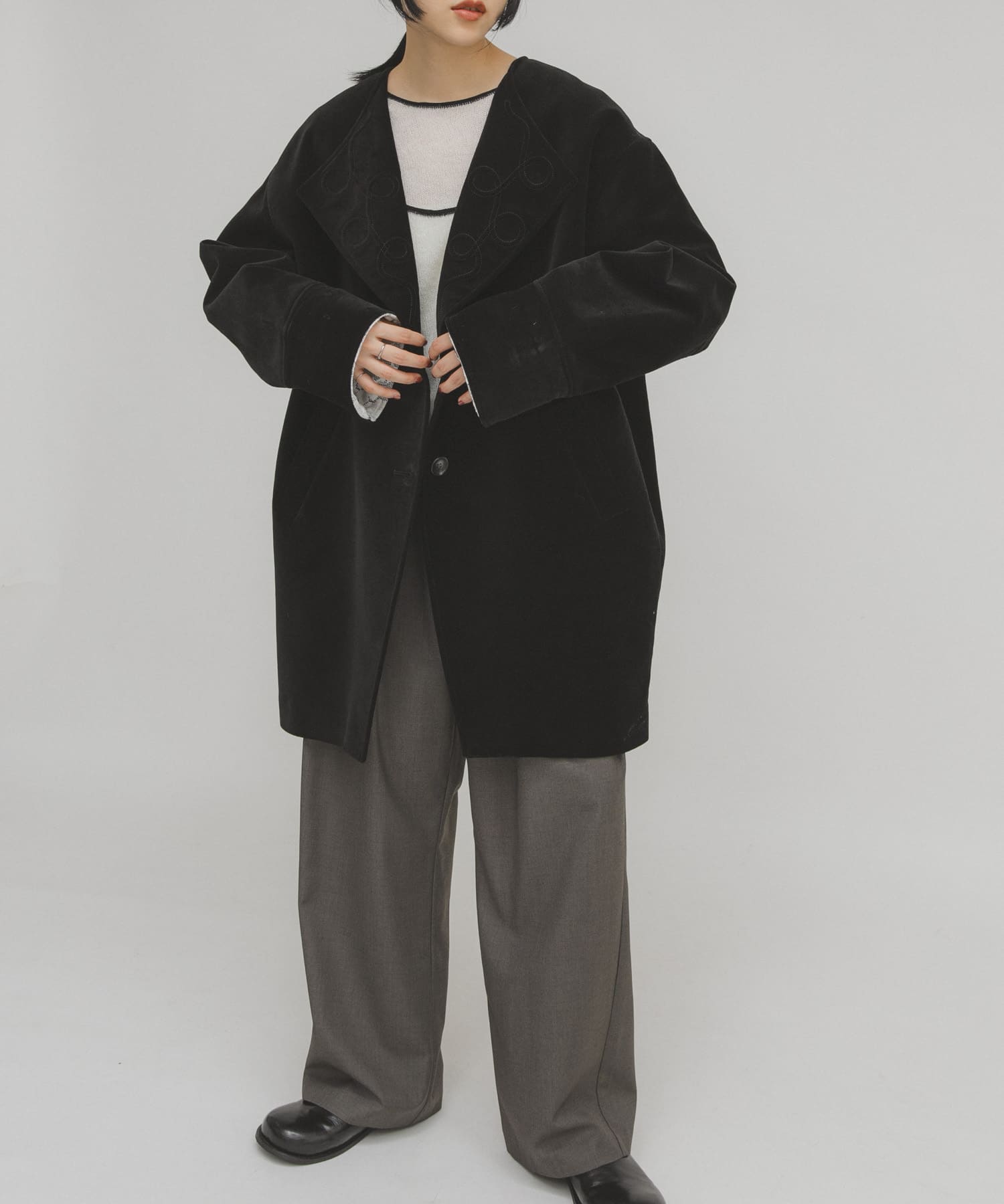 身長：160cm サイズ：one