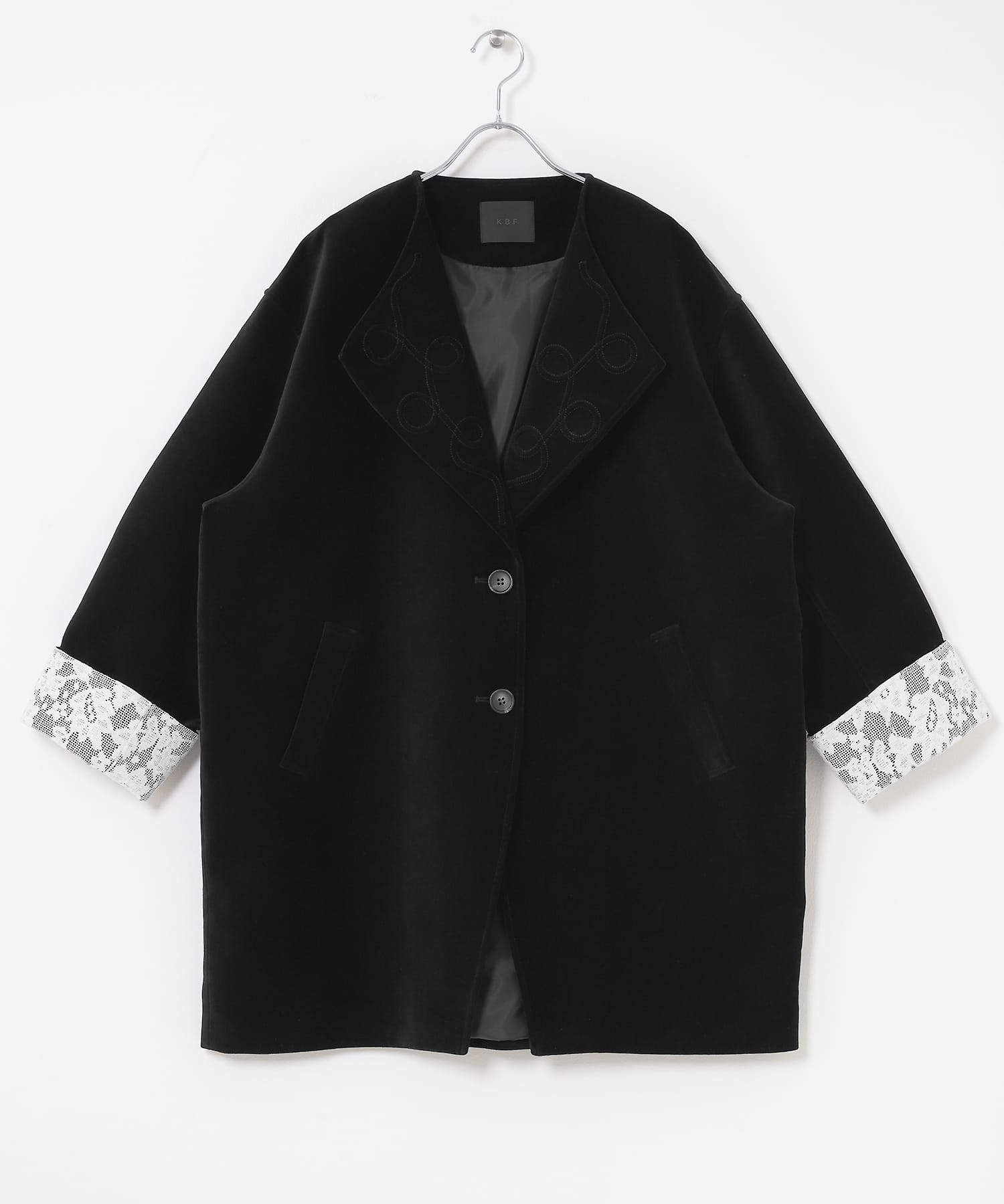 ベロアBIGジャケット BLACK One