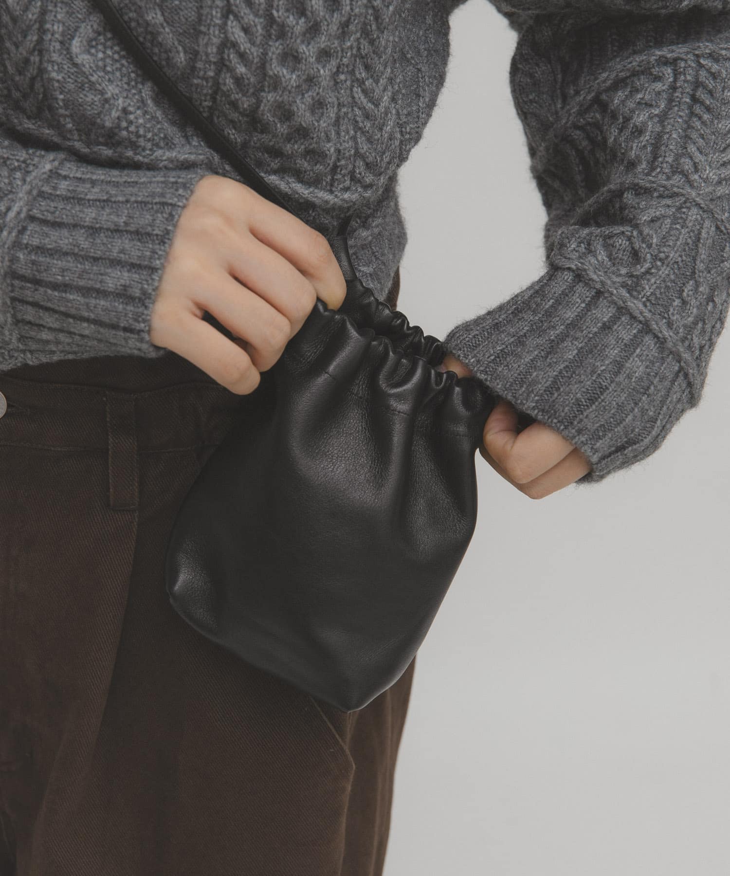 マイクロポーチBAG BLACK One