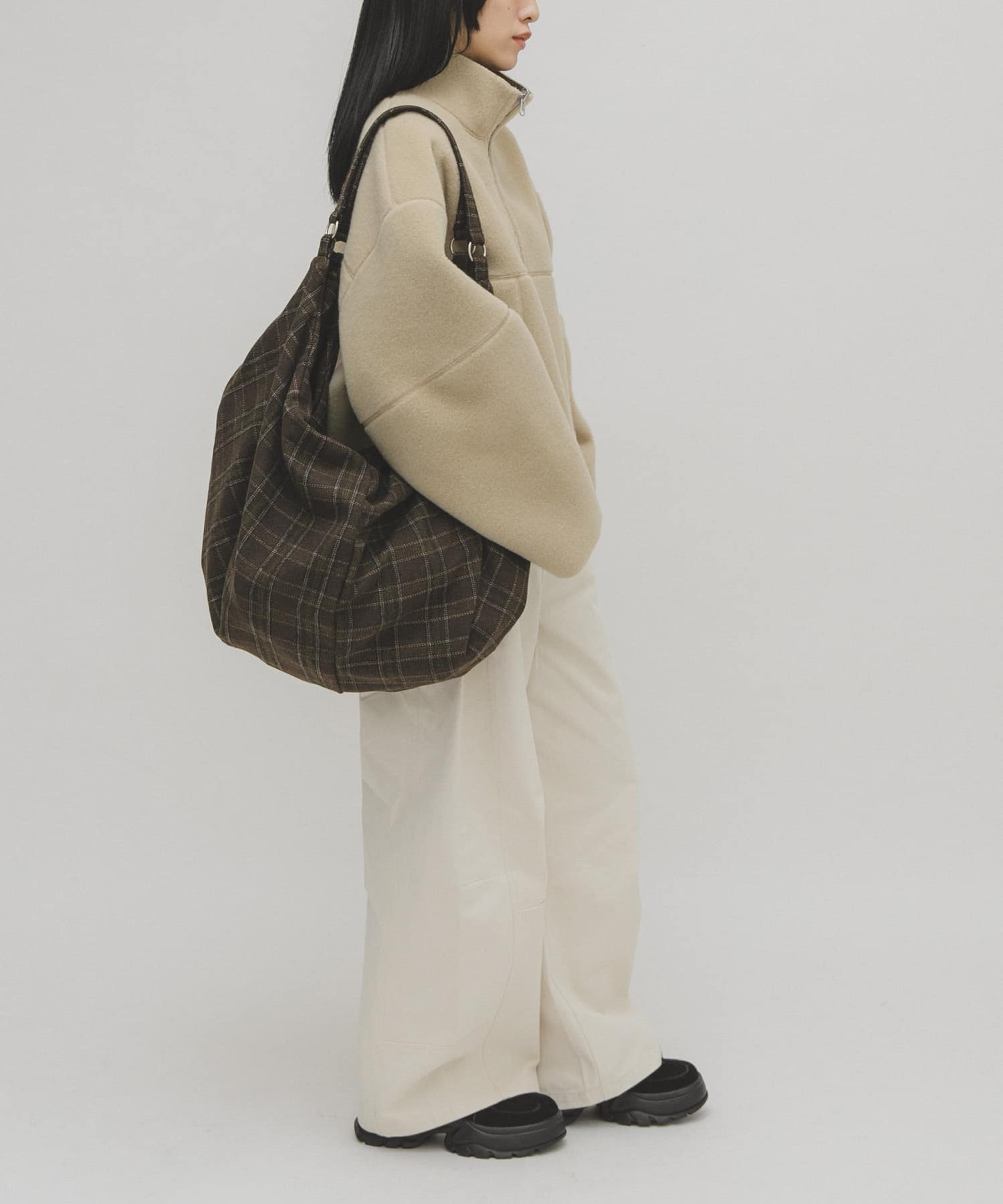 ウールミックス2WAYイージーBAG BROWN One