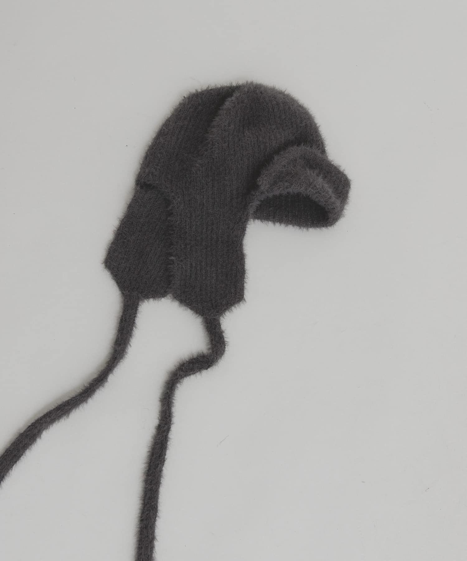 シャギーフライトニットHAT BLUE GRAY One