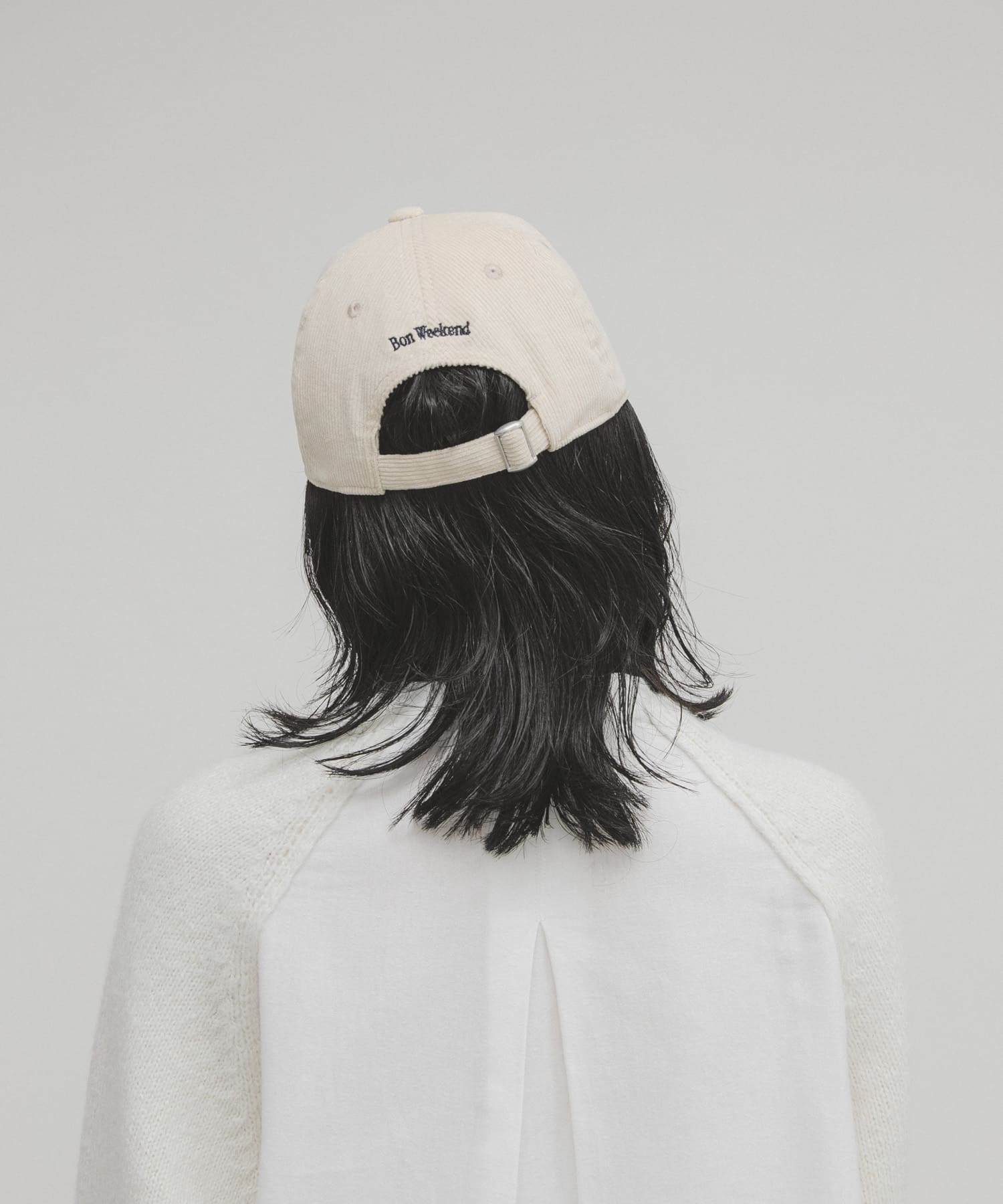 エンブロイダリーコーデュロイCAP
