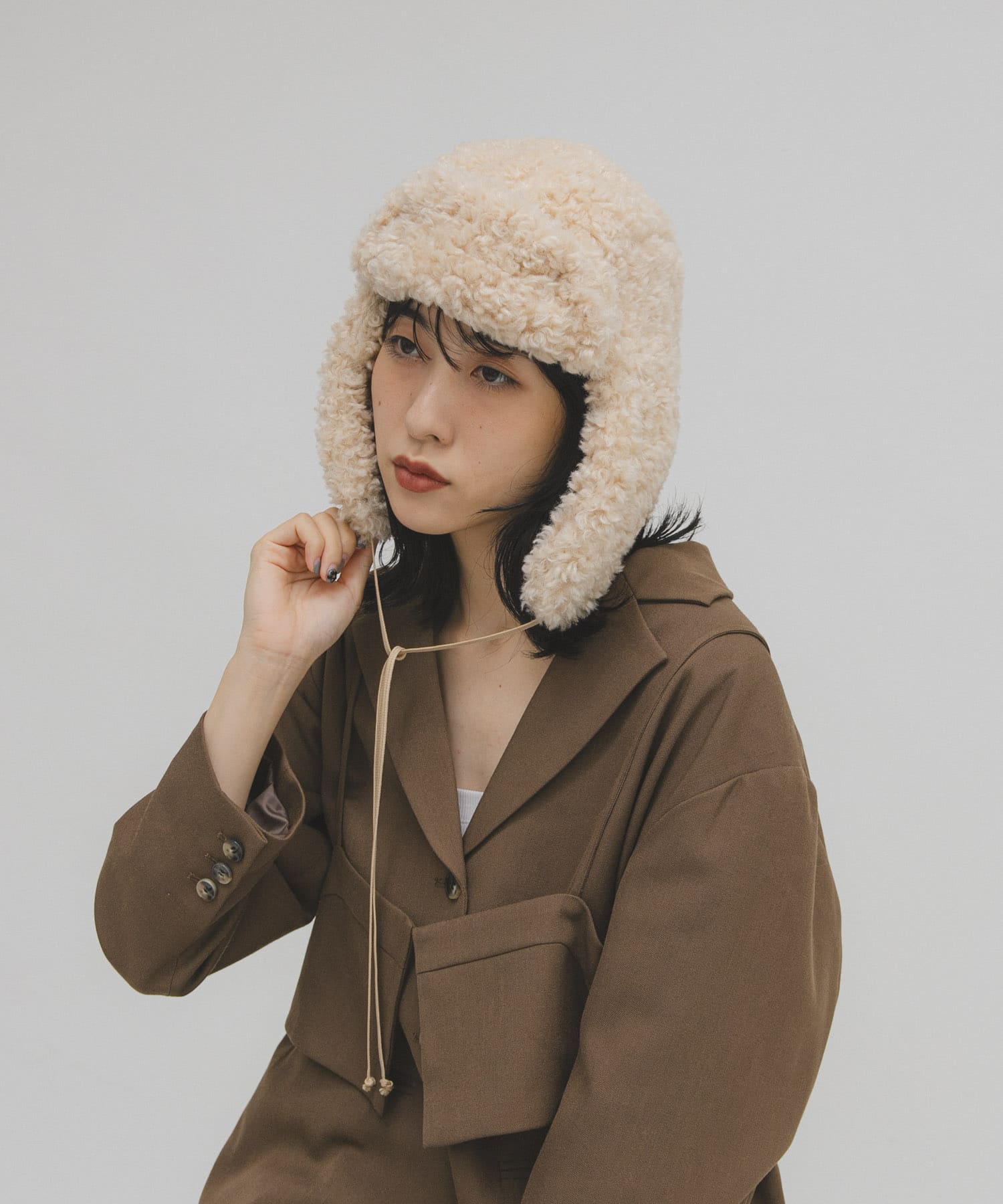 ボアフライトCAP BEIGE One