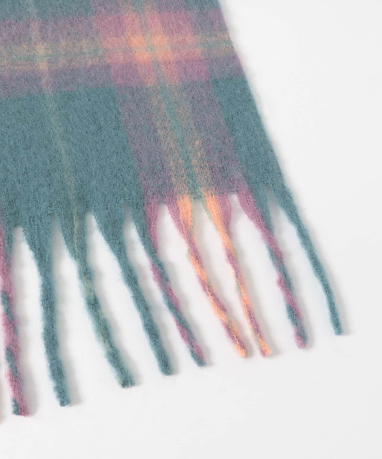 ブークレチェックストール GREEN one