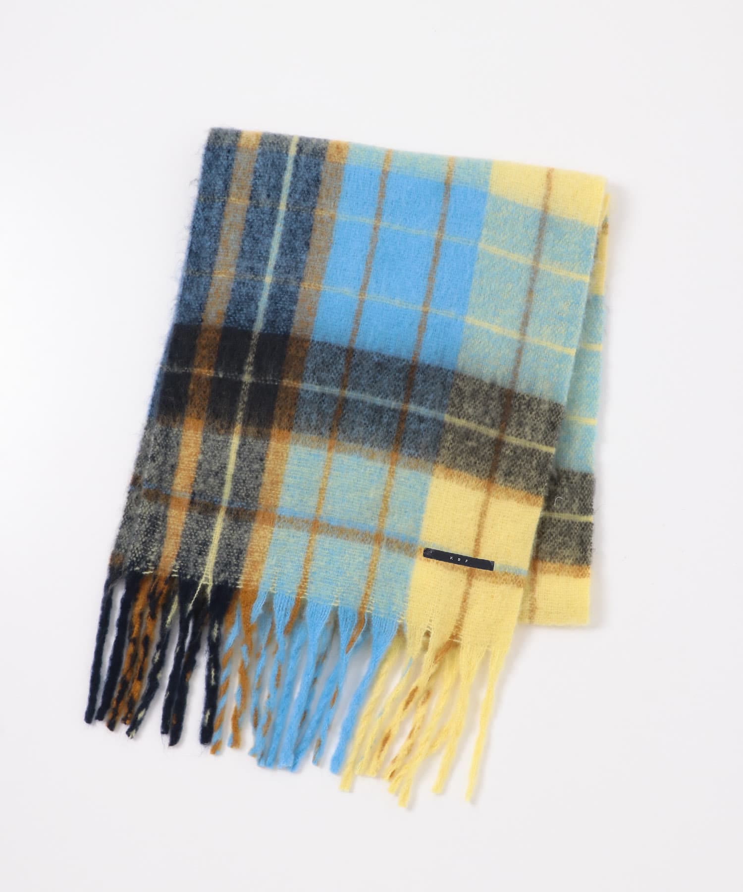 ブークレチェックストール BLUE one