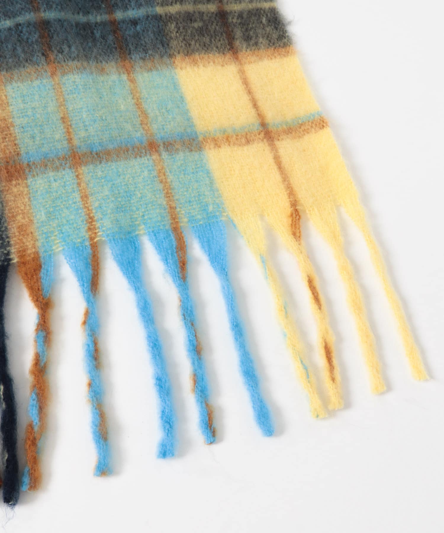 ブークレチェックストール BLUE one