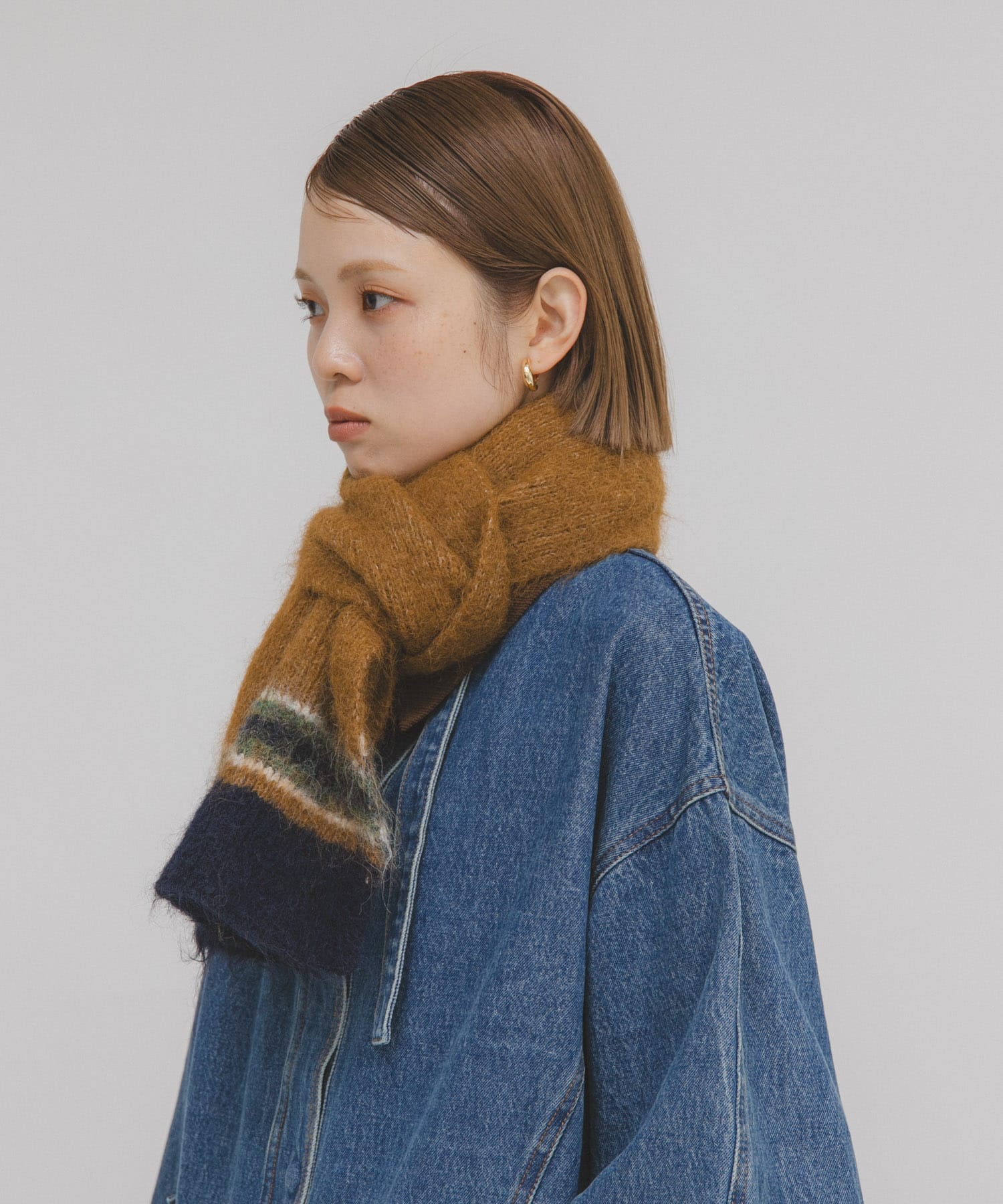 エンドボーダーデザインマフラー CAMEL One