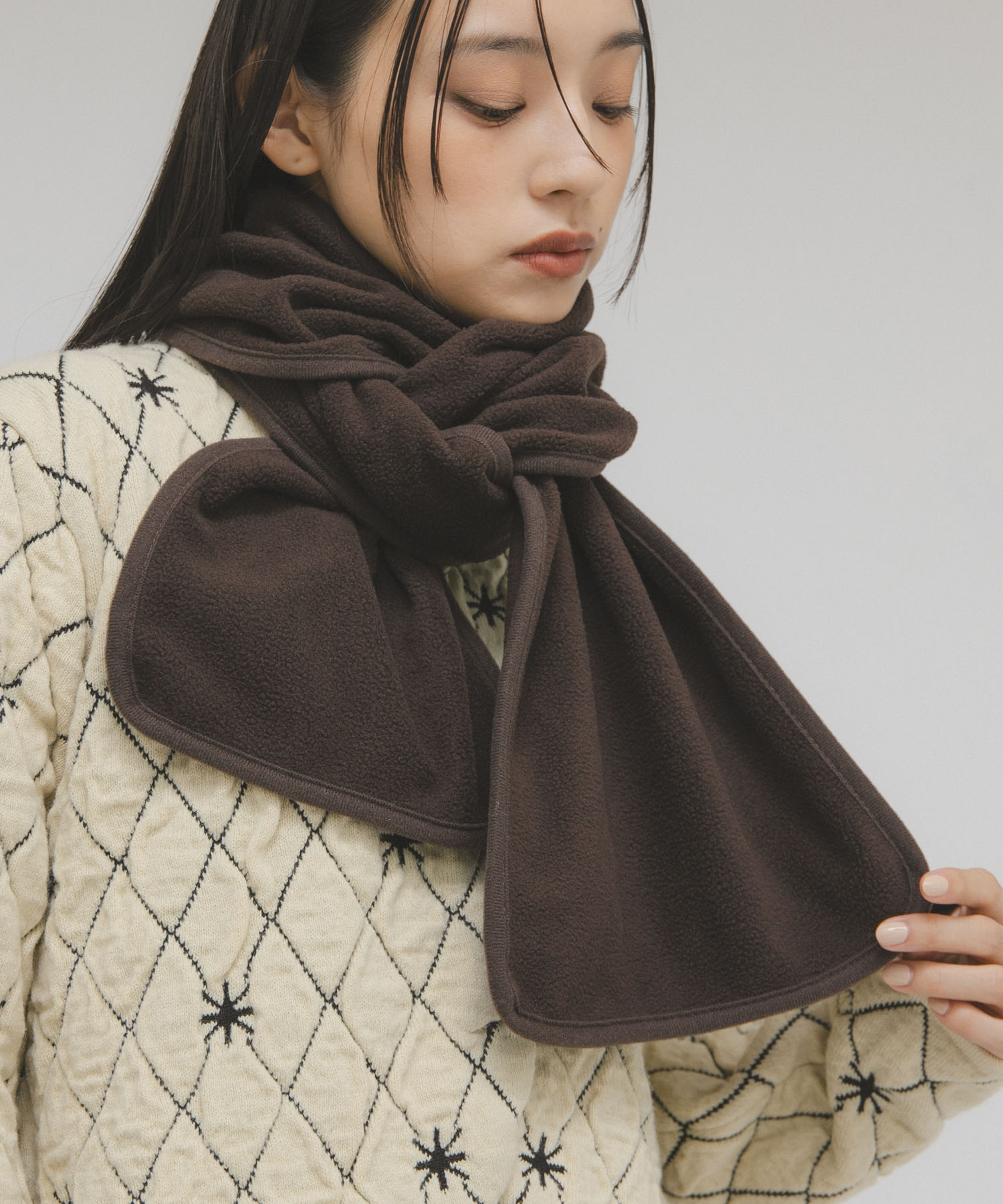 パイピングフリースマフラー