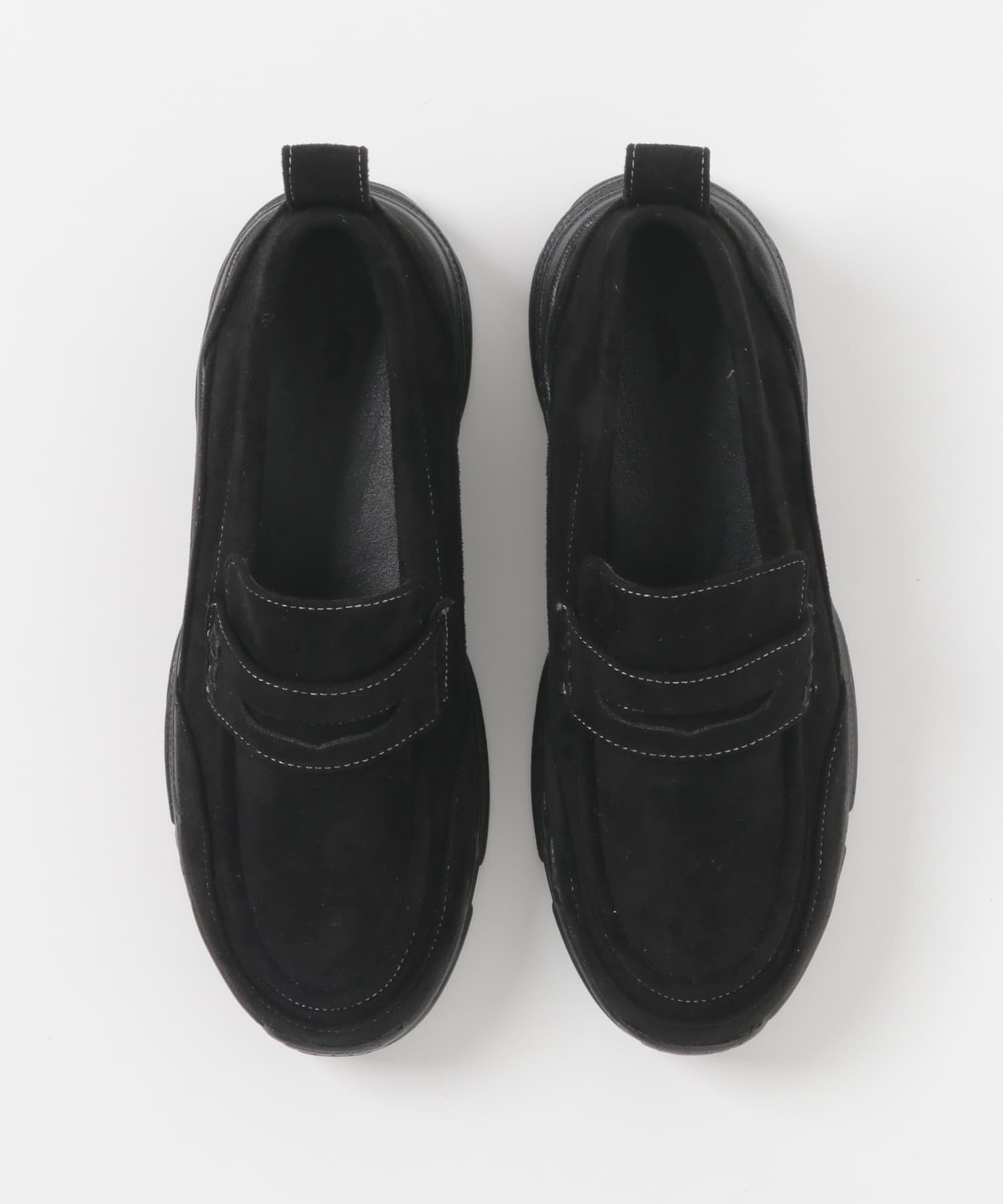 スニーカーソールローファー BLACK S