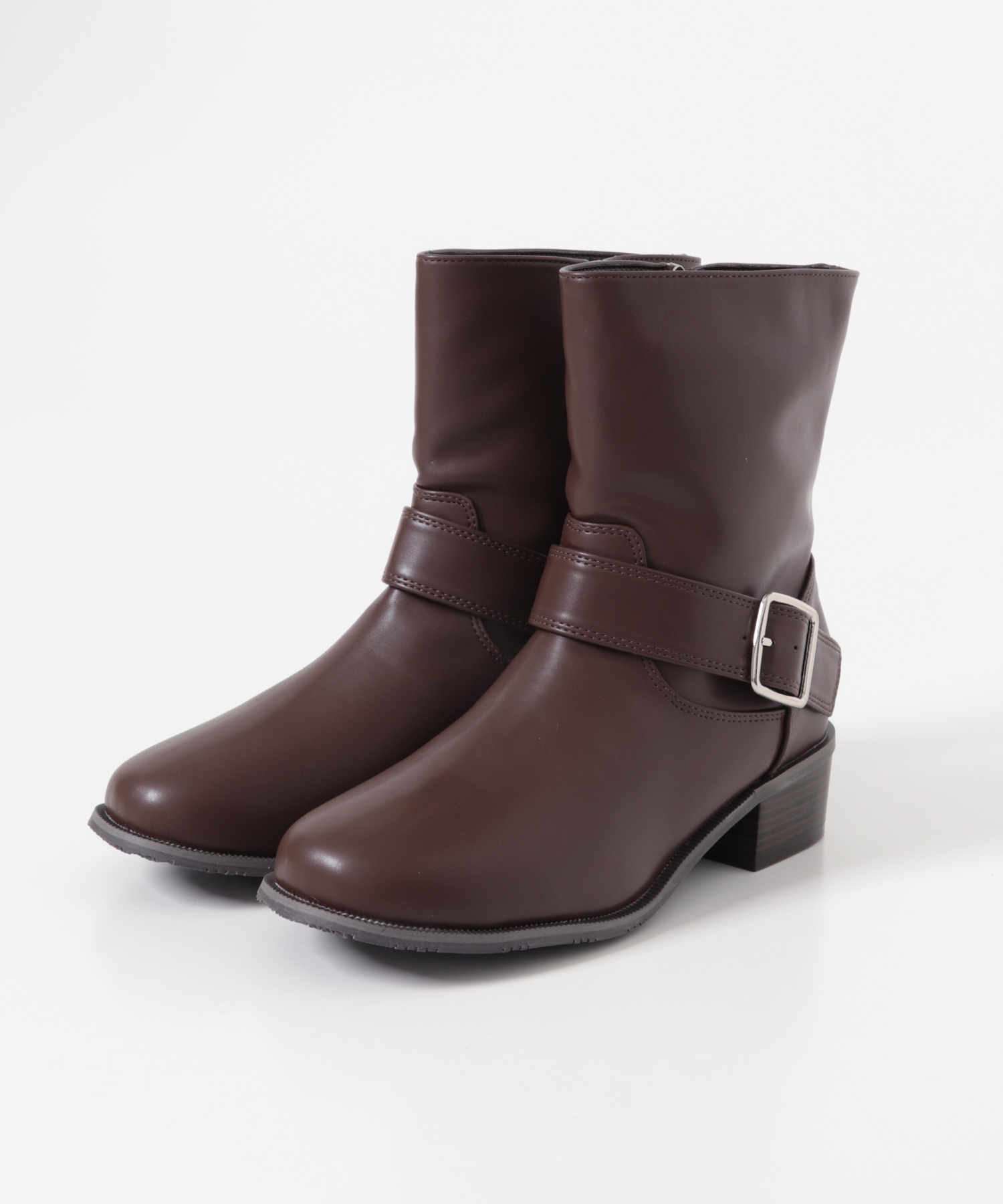 エンジニアショートブーツ BROWN 36