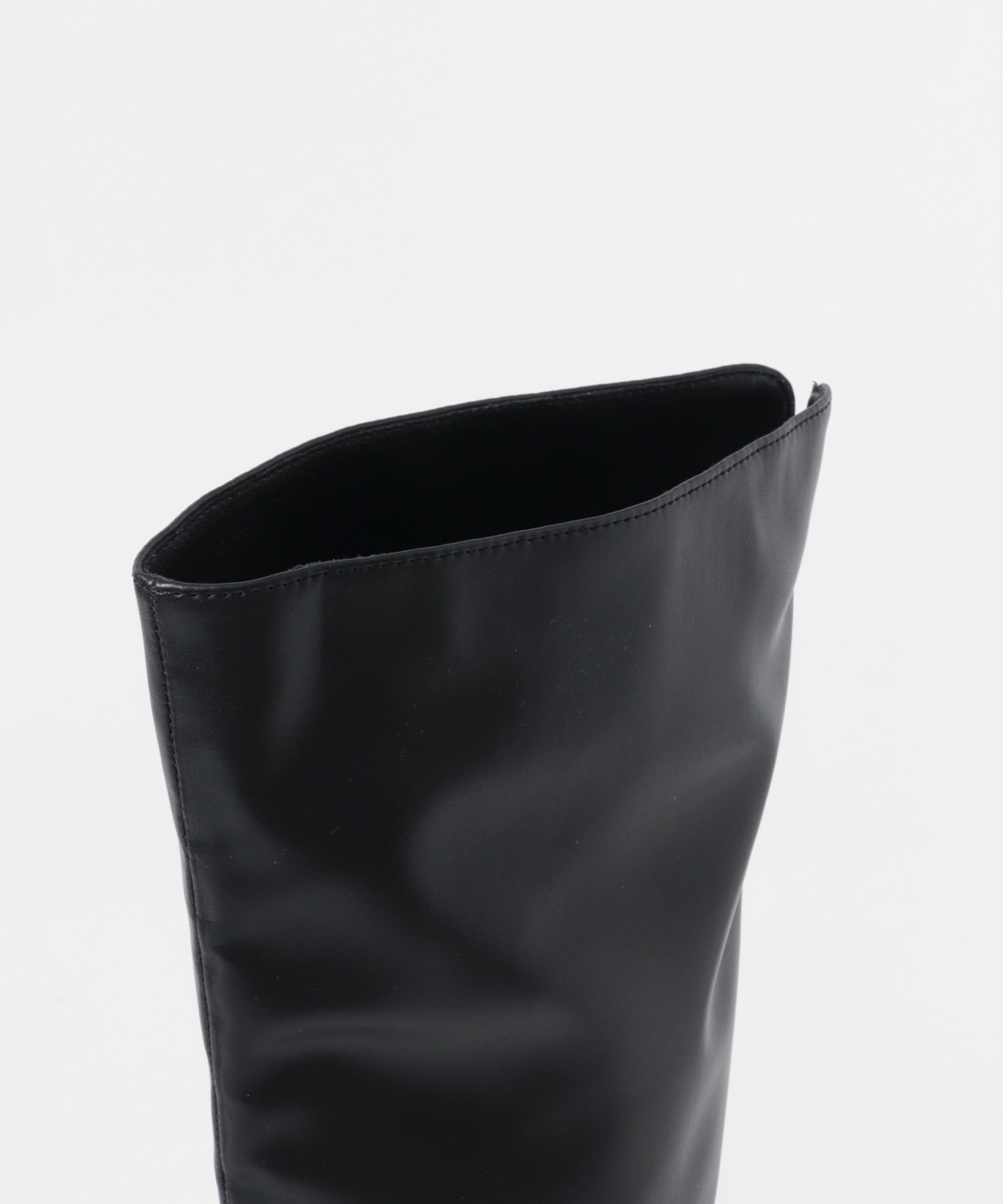 プランプトゥロングブーツ BLACK 36