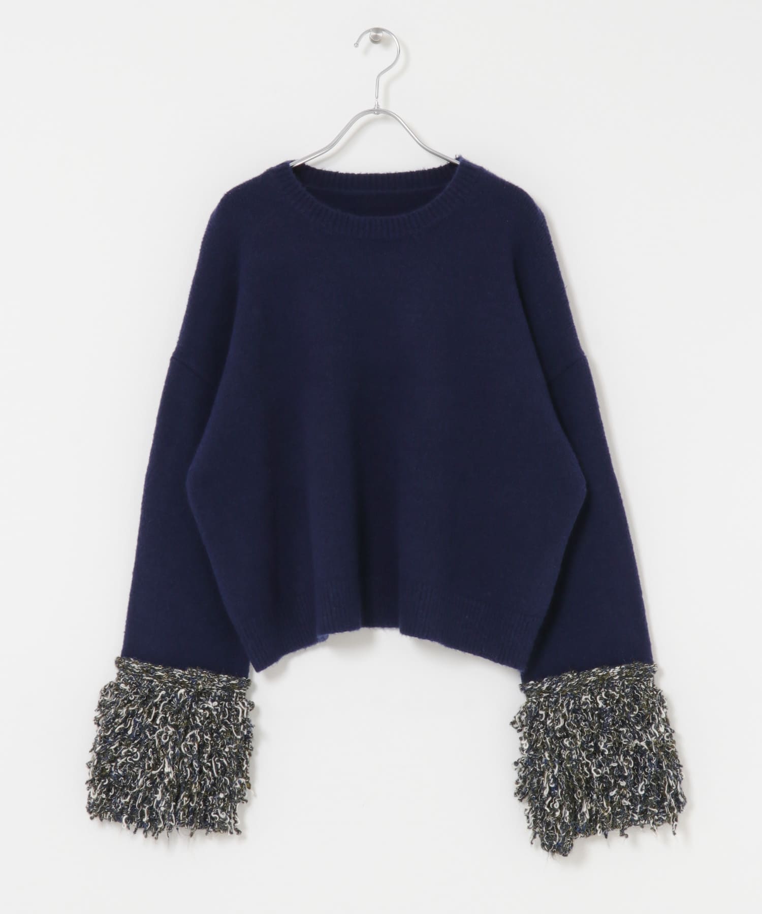 『WEB限定』MIXドッキングニット NAVY One