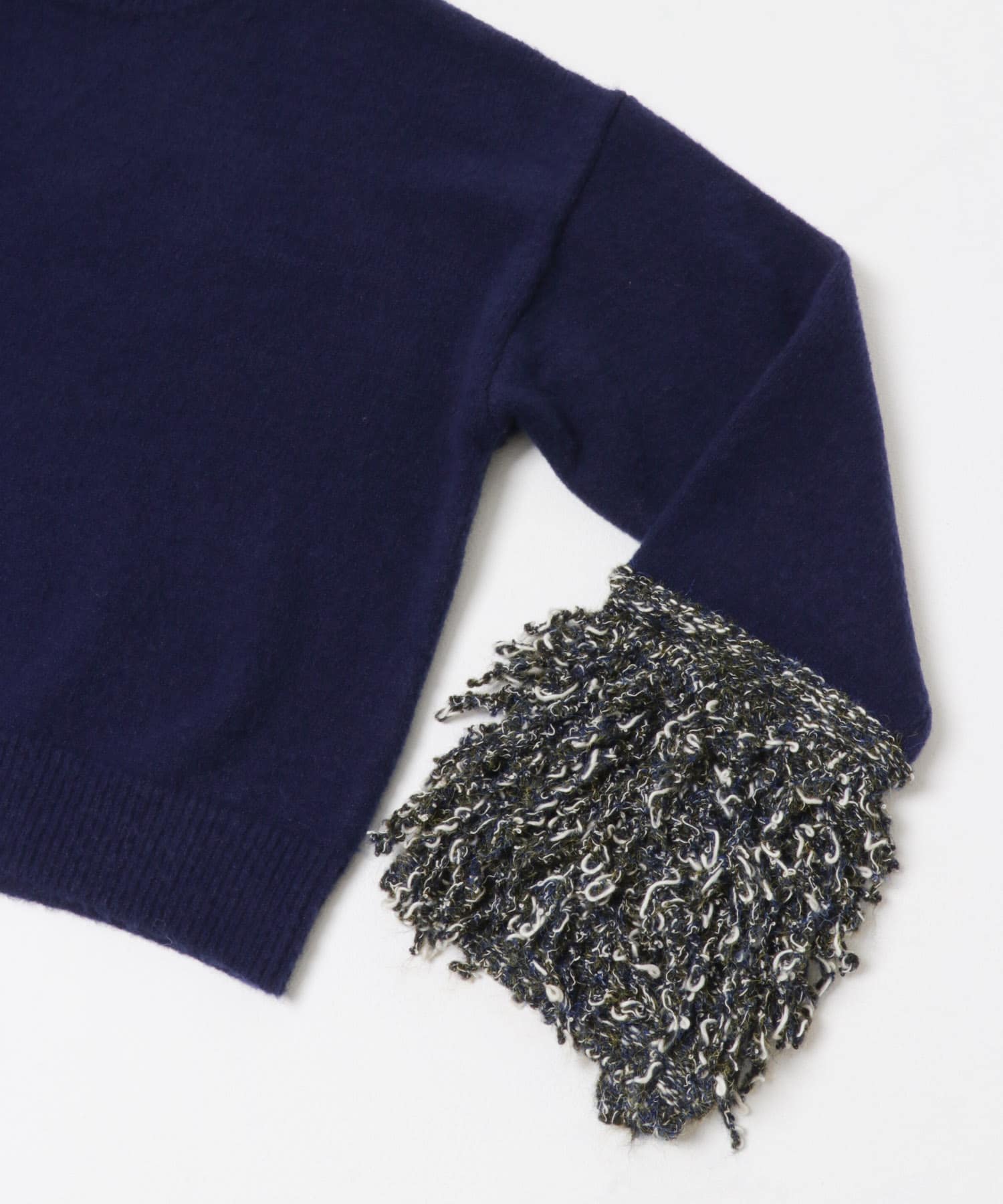 『WEB限定』MIXドッキングニット NAVY One