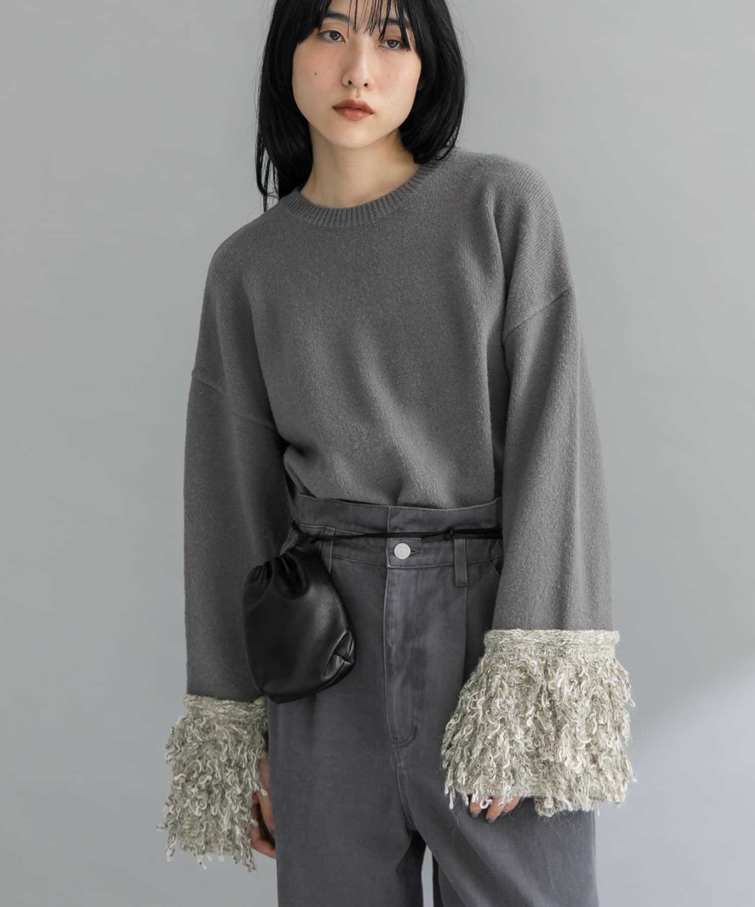 『WEB限定』MIXドッキングニット