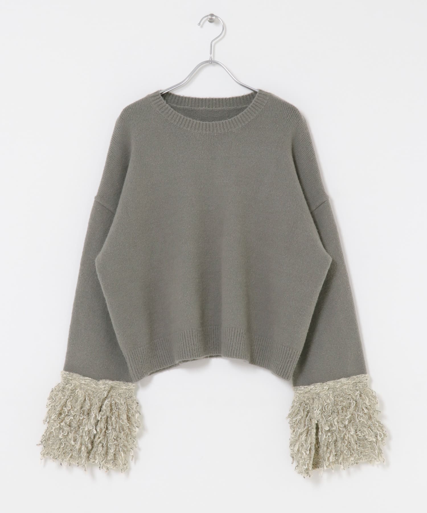 『WEB限定』MIXドッキングニット GRAY One