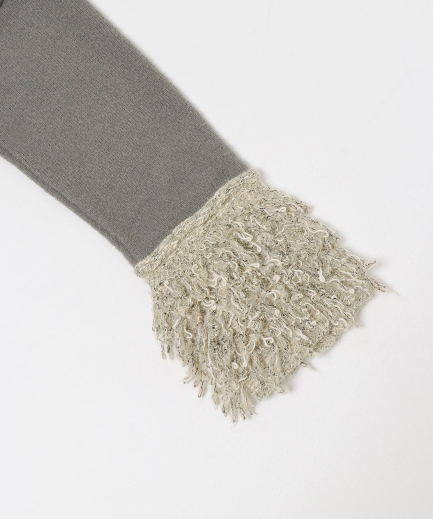 『WEB限定』MIXドッキングニット GRAY One