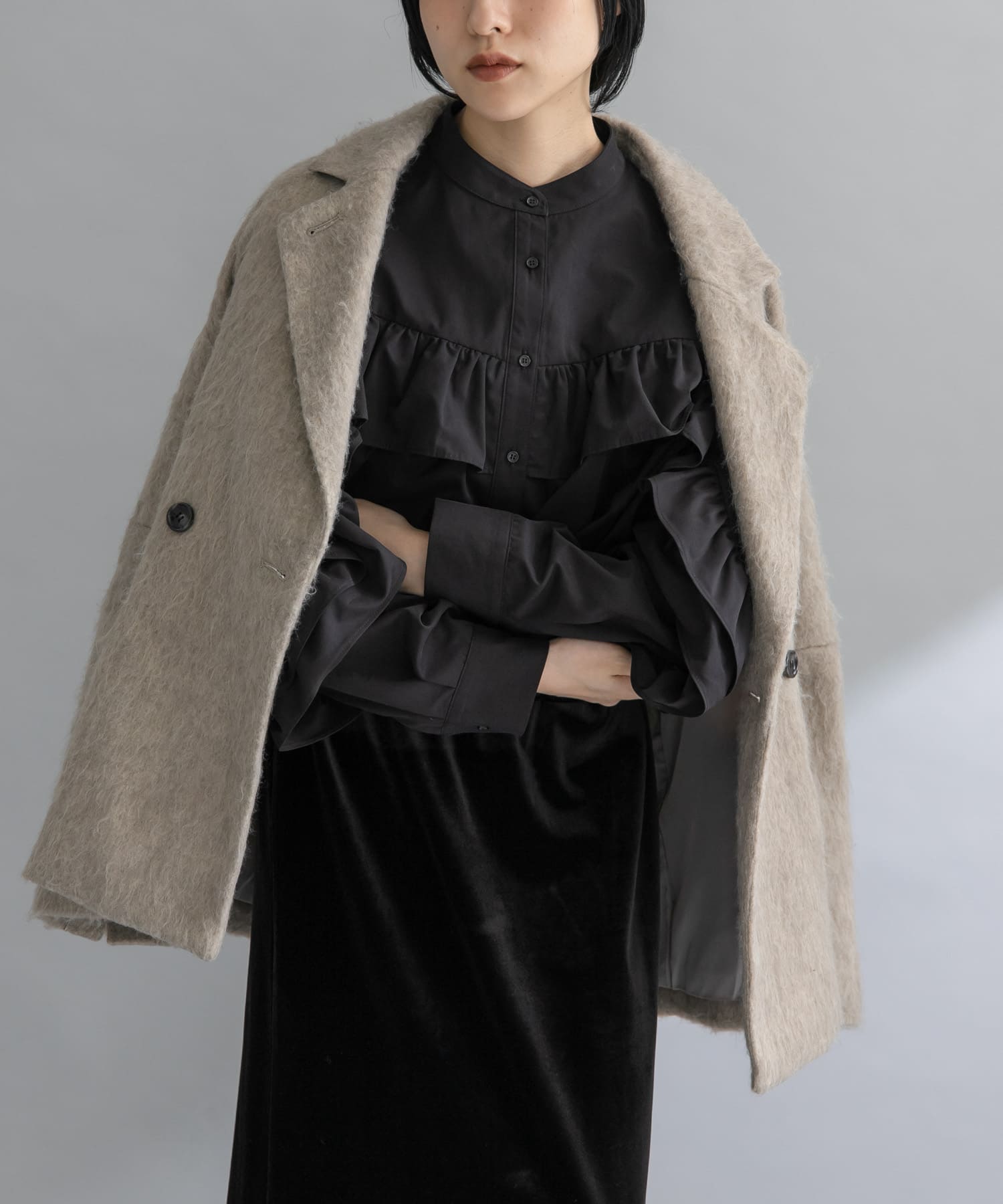 身長：160cm サイズ：one