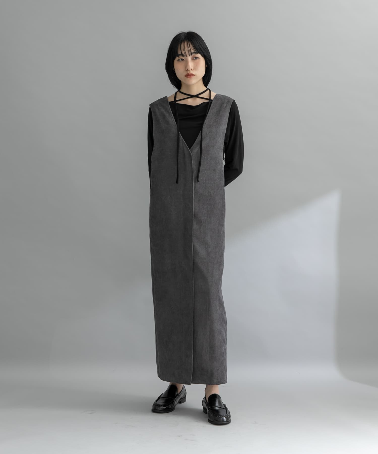 『WEB限定』コーデュロイクロスジャンパースカート