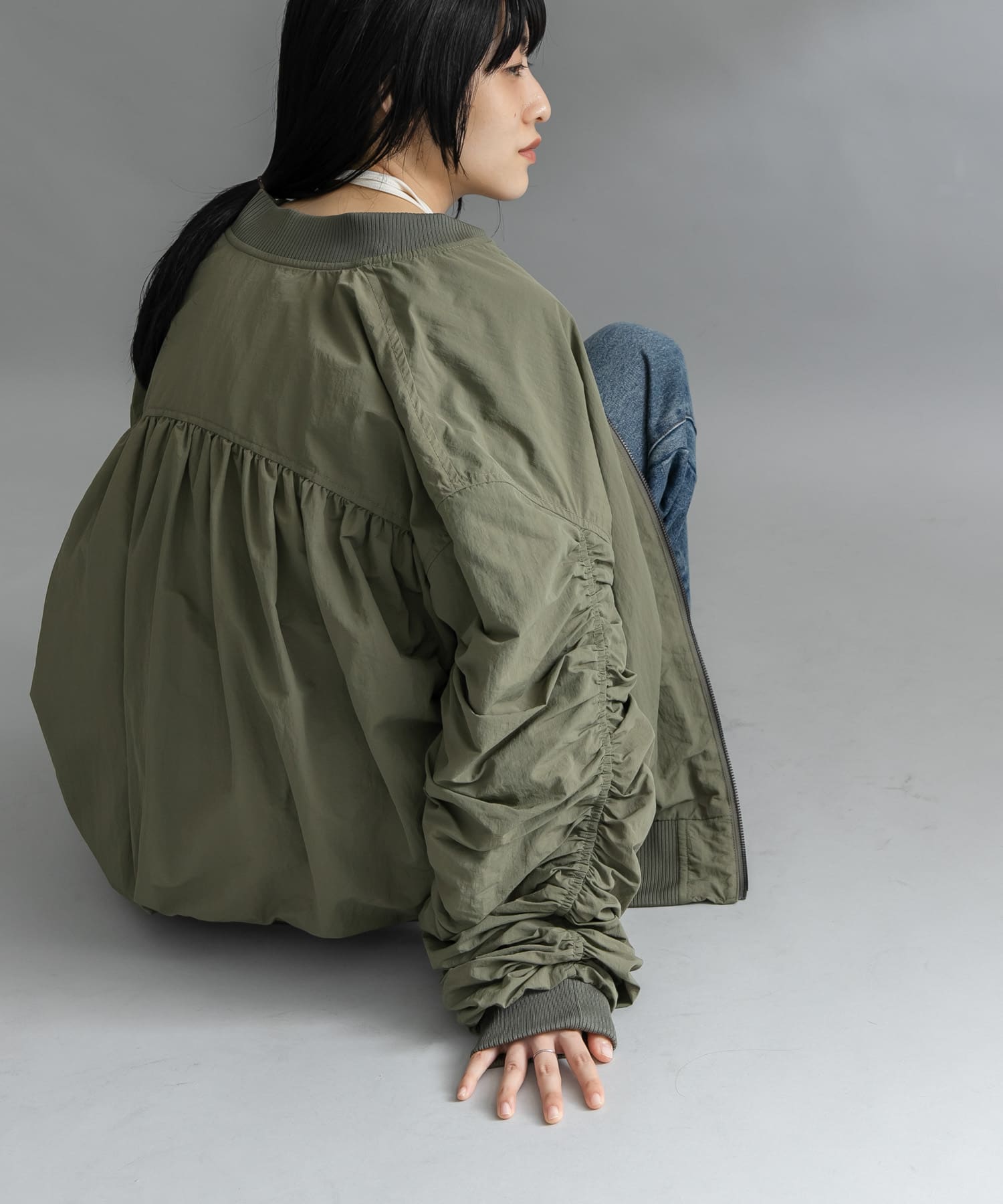 身長：160cm サイズ：one