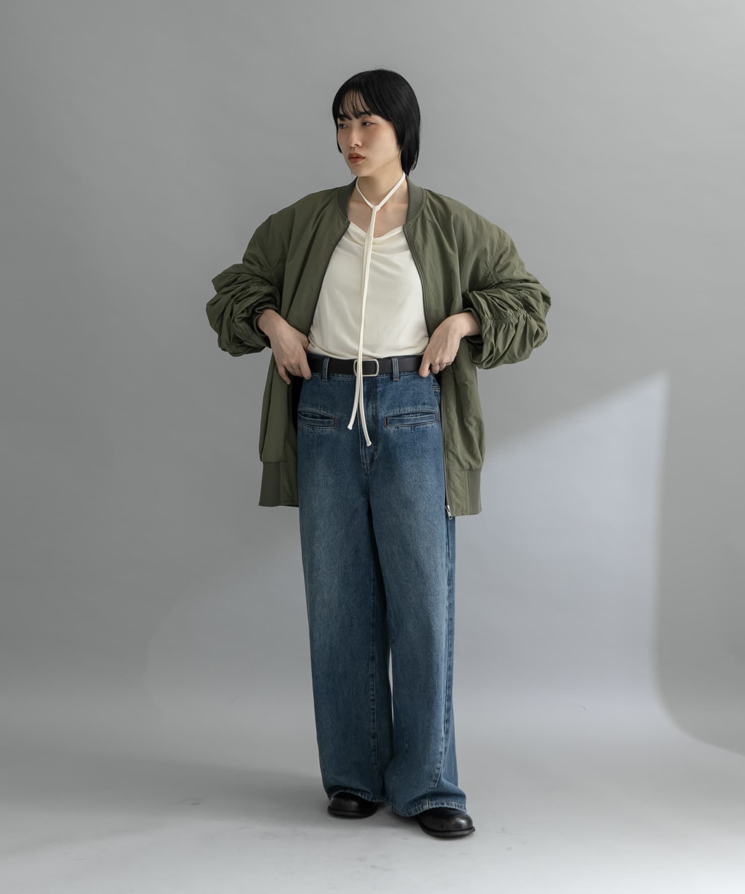 身長：160cm サイズ：one