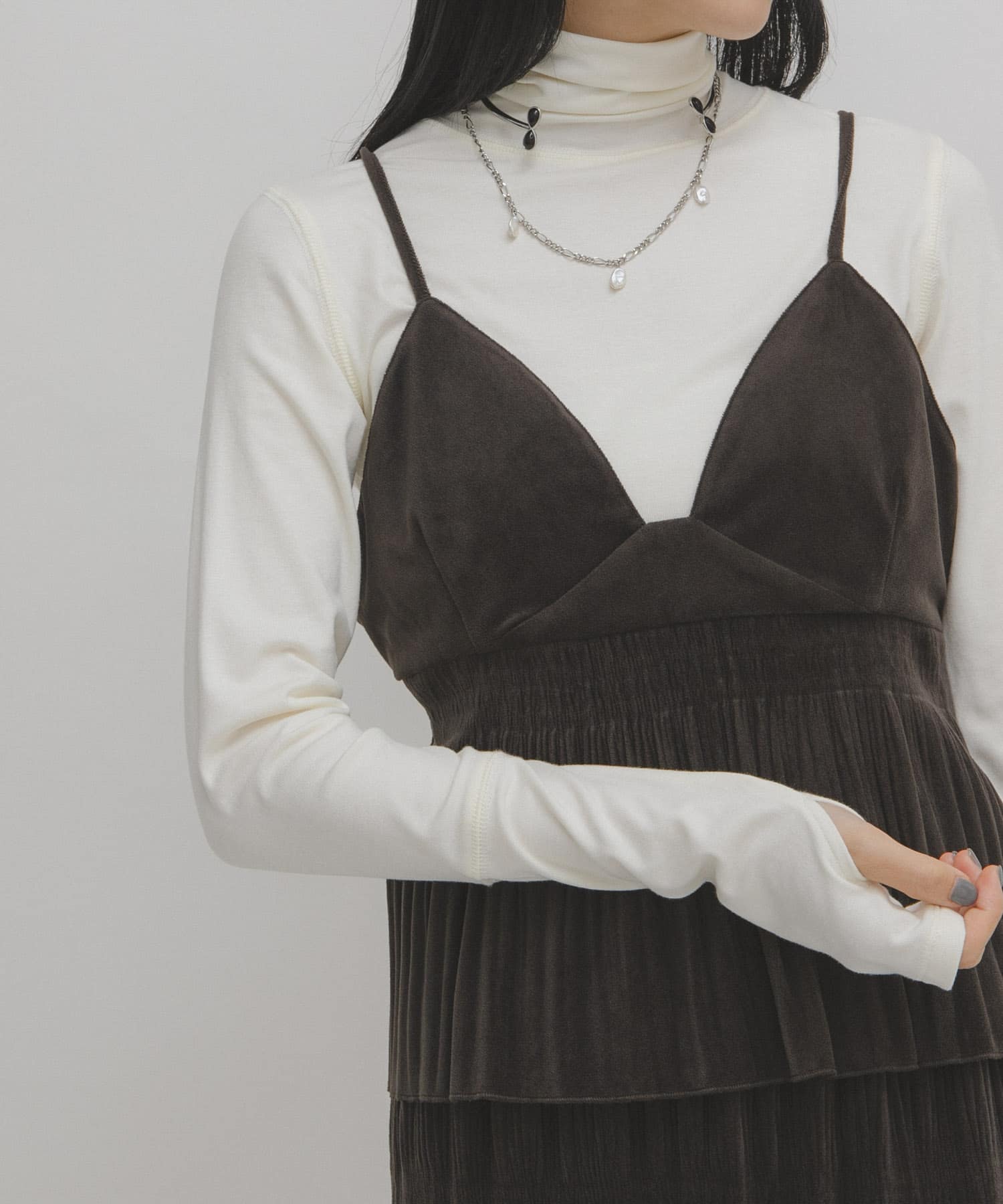 身長：160cm サイズ：one