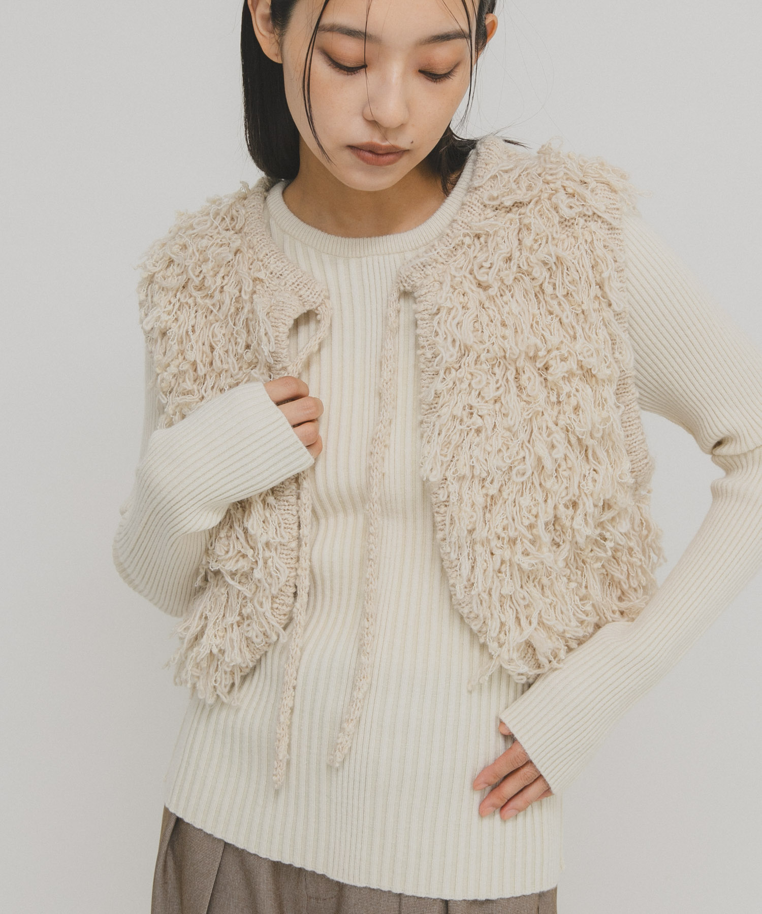 身長：163cm サイズ：one