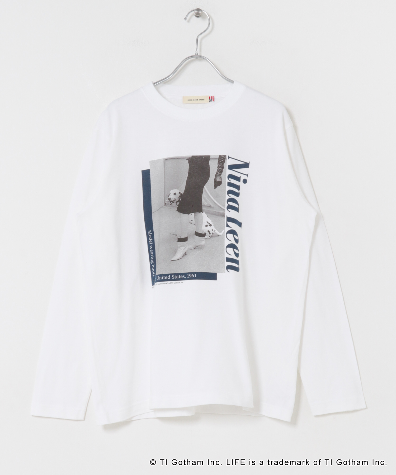 GOOD ROCK SPEED　LIFE PC TEE WHITE FREE