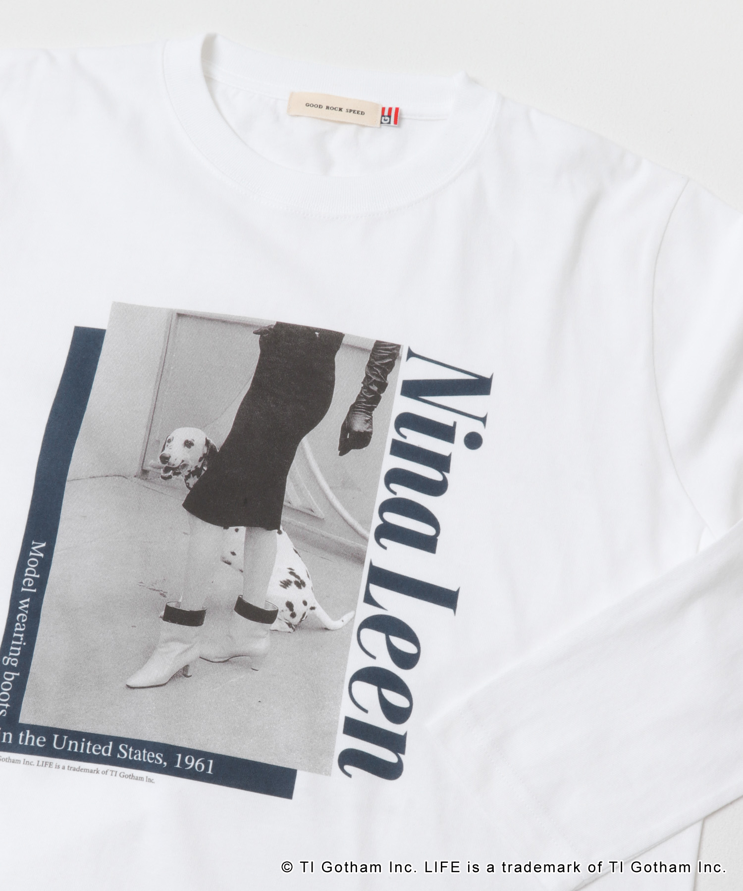 GOOD ROCK SPEED　LIFE PC TEE WHITE FREE