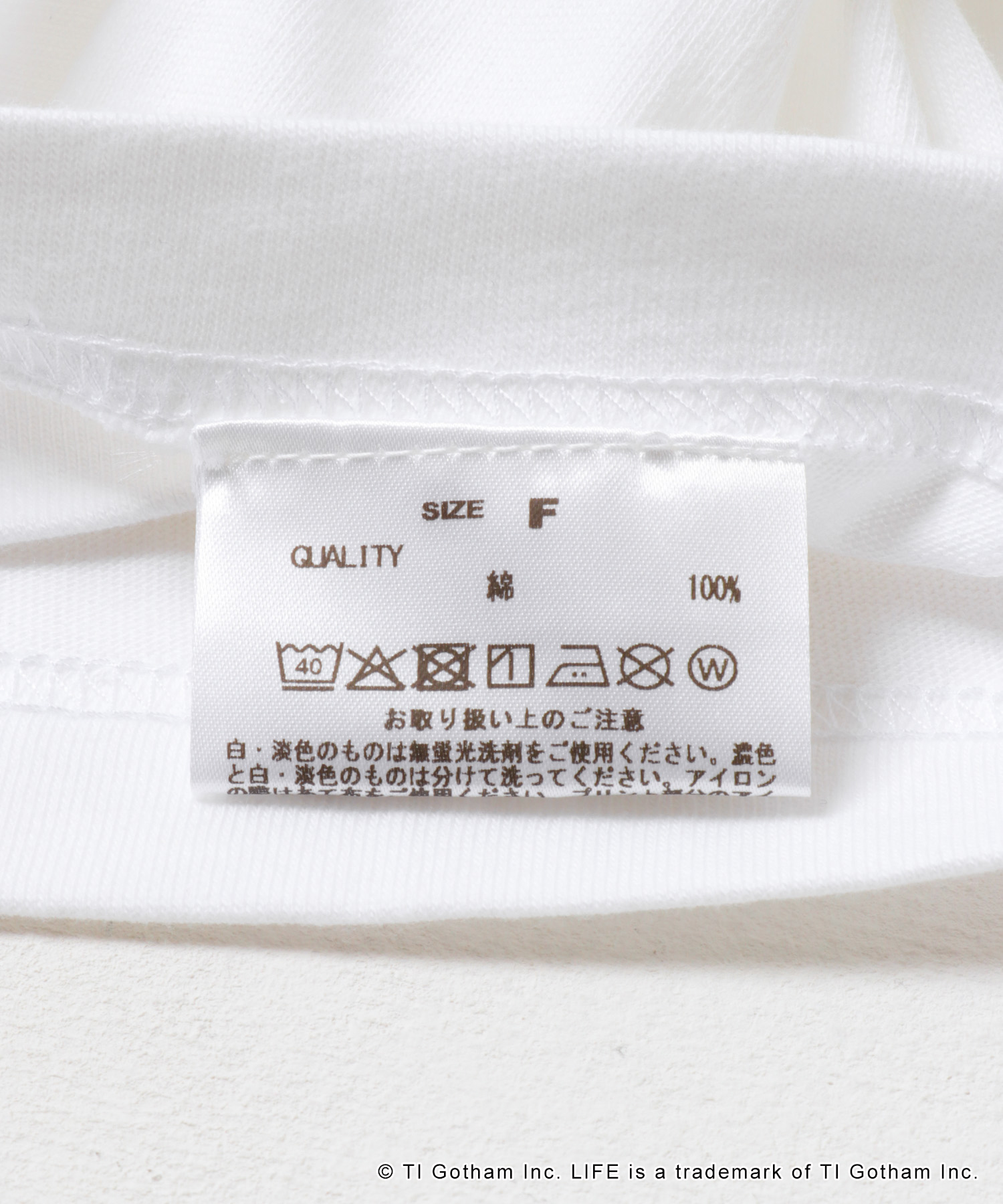GOOD ROCK SPEED　LIFE PC TEE WHITE FREE