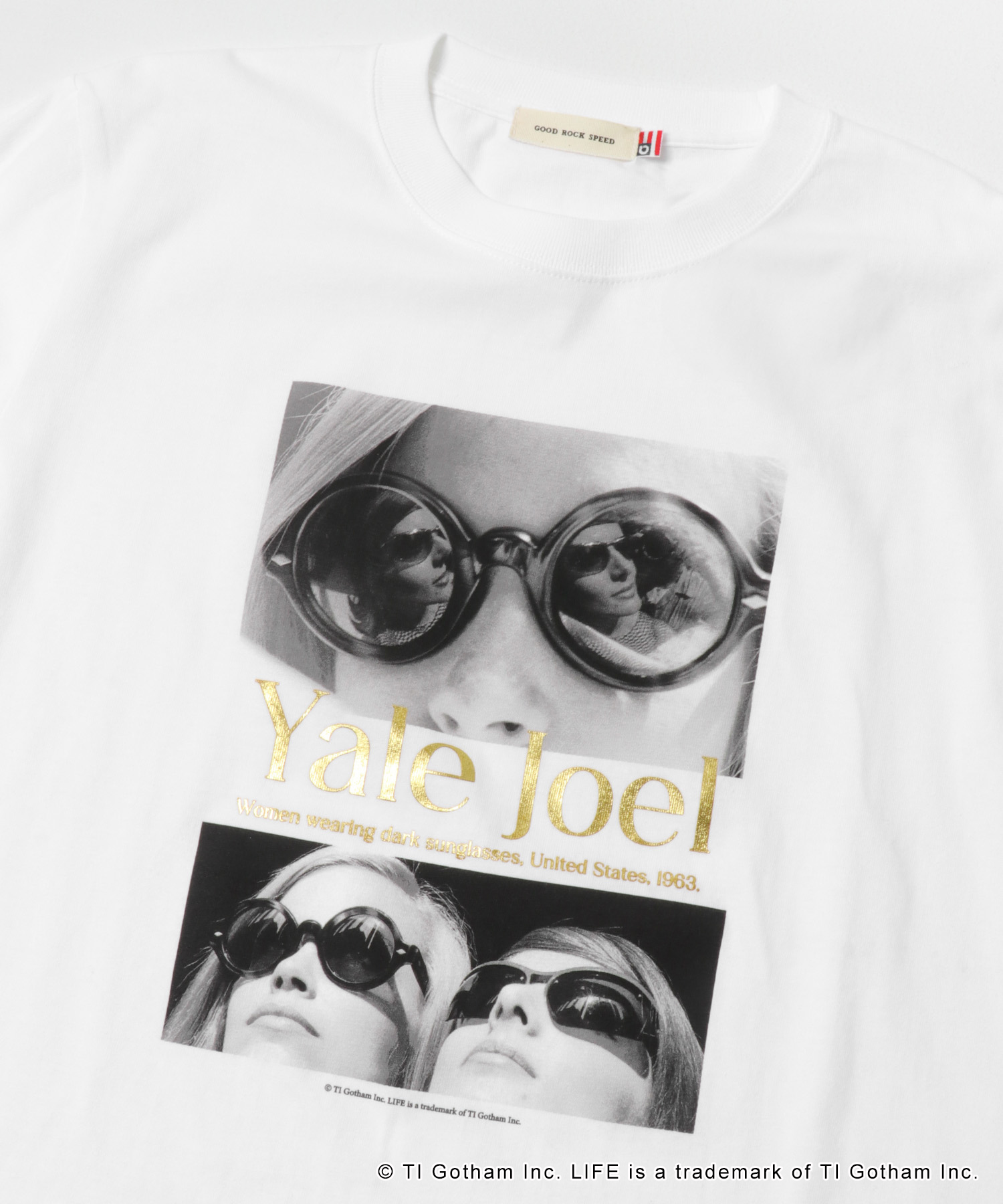 GOOD ROCK SPEED　LIFE PC TEE WHITE FREE