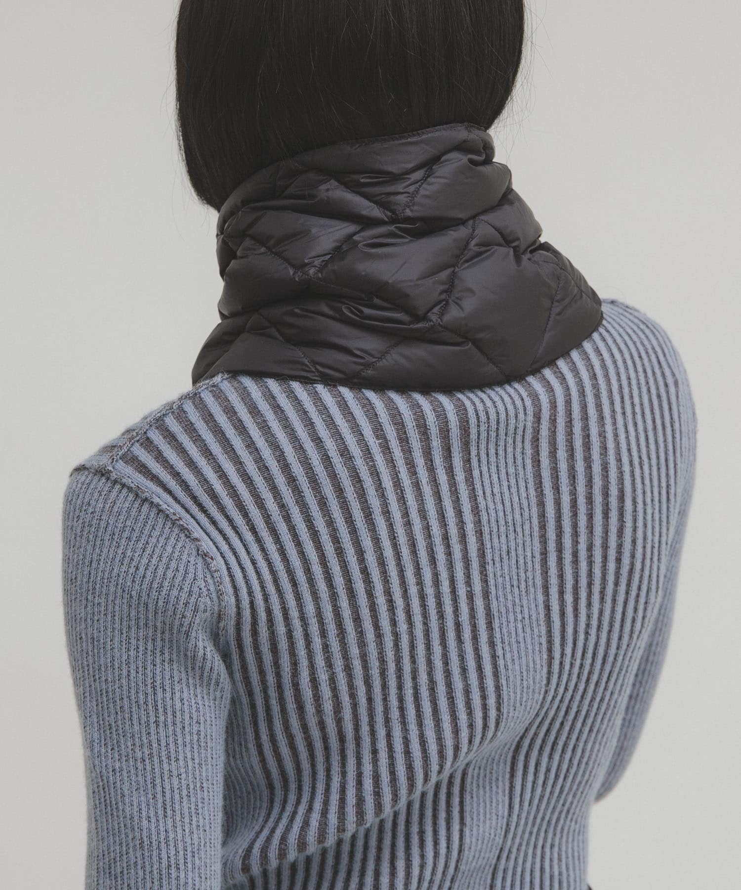 TAION　CITY DOWN SCARF BLACK One