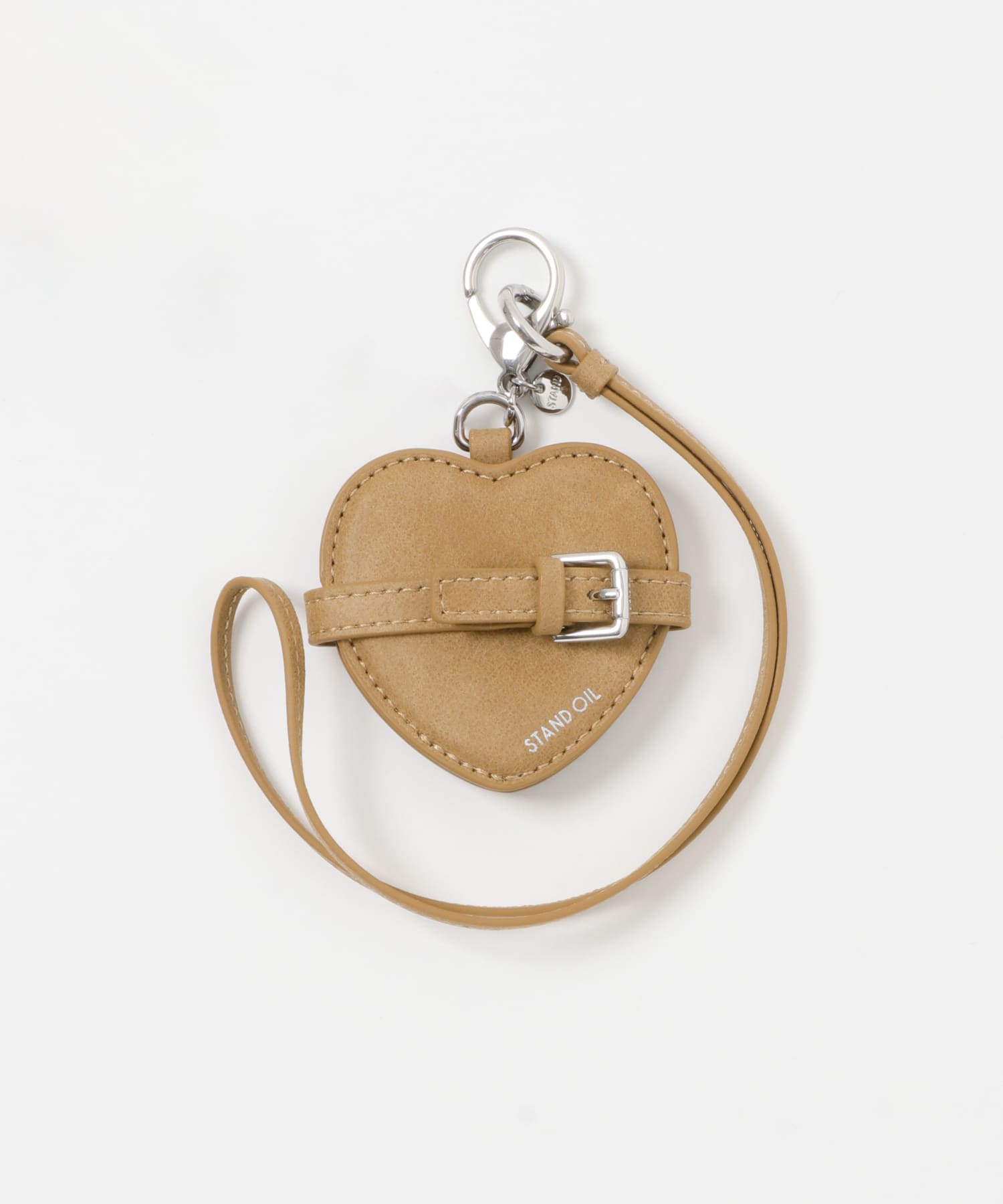 STAND OIL　BELTED MIRROR KEYRING CAMEL One