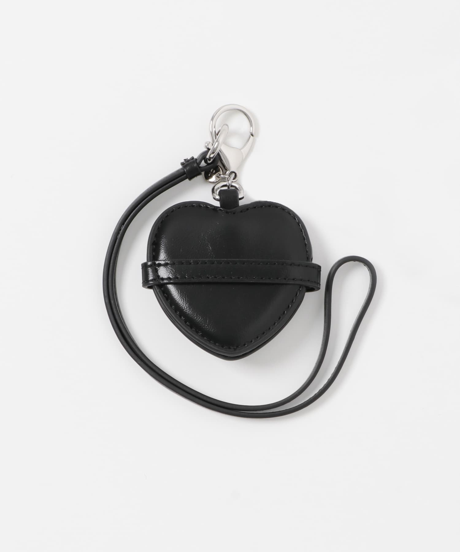 STAND OIL　BELTED MIRROR KEYRING BLACK One