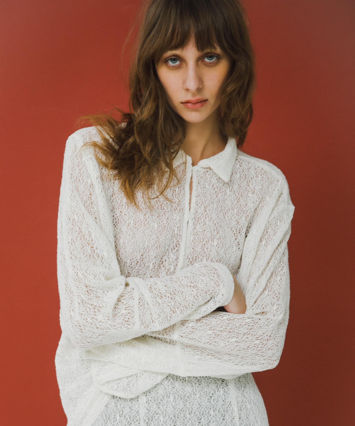 melon lace shirts パール Free