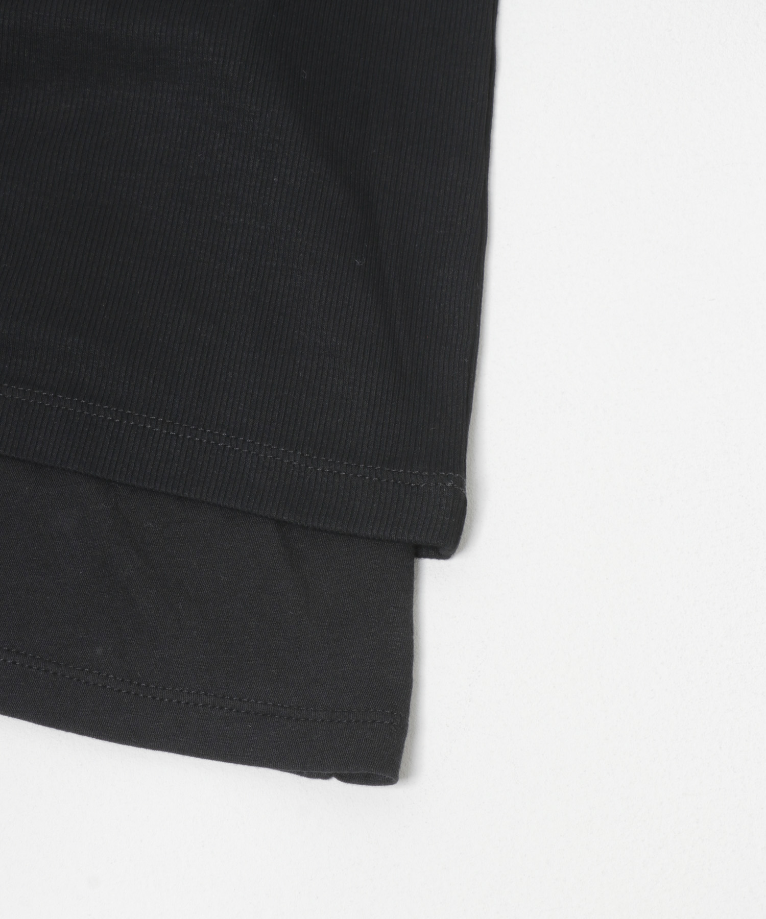 layered long set tee インク Free