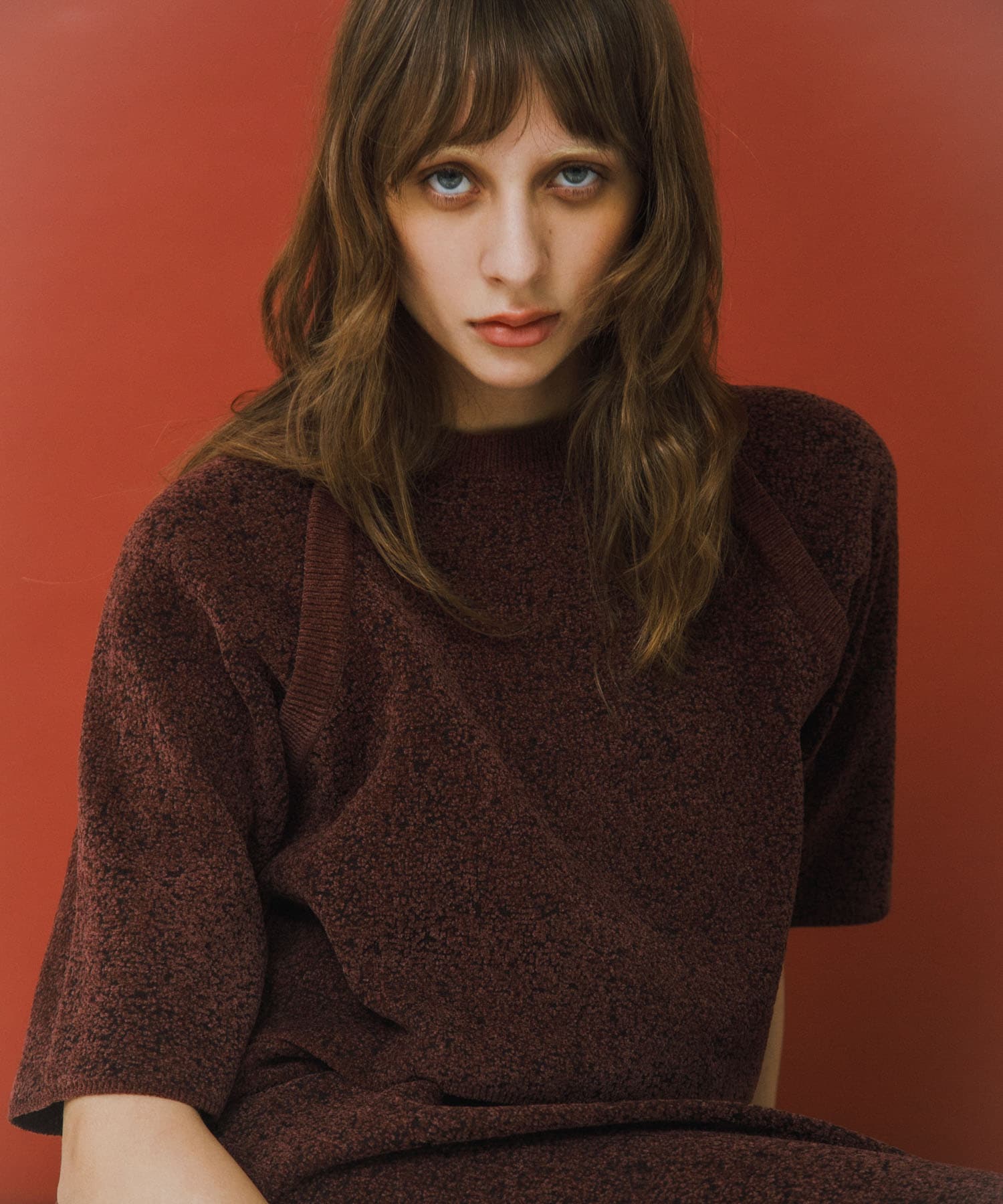 jacquard shortsleeve knit