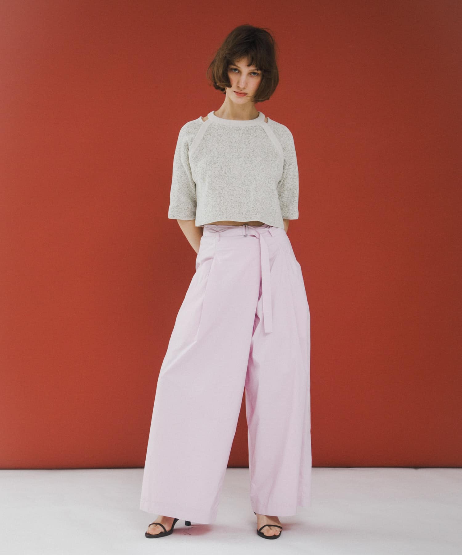 wrap wide pants